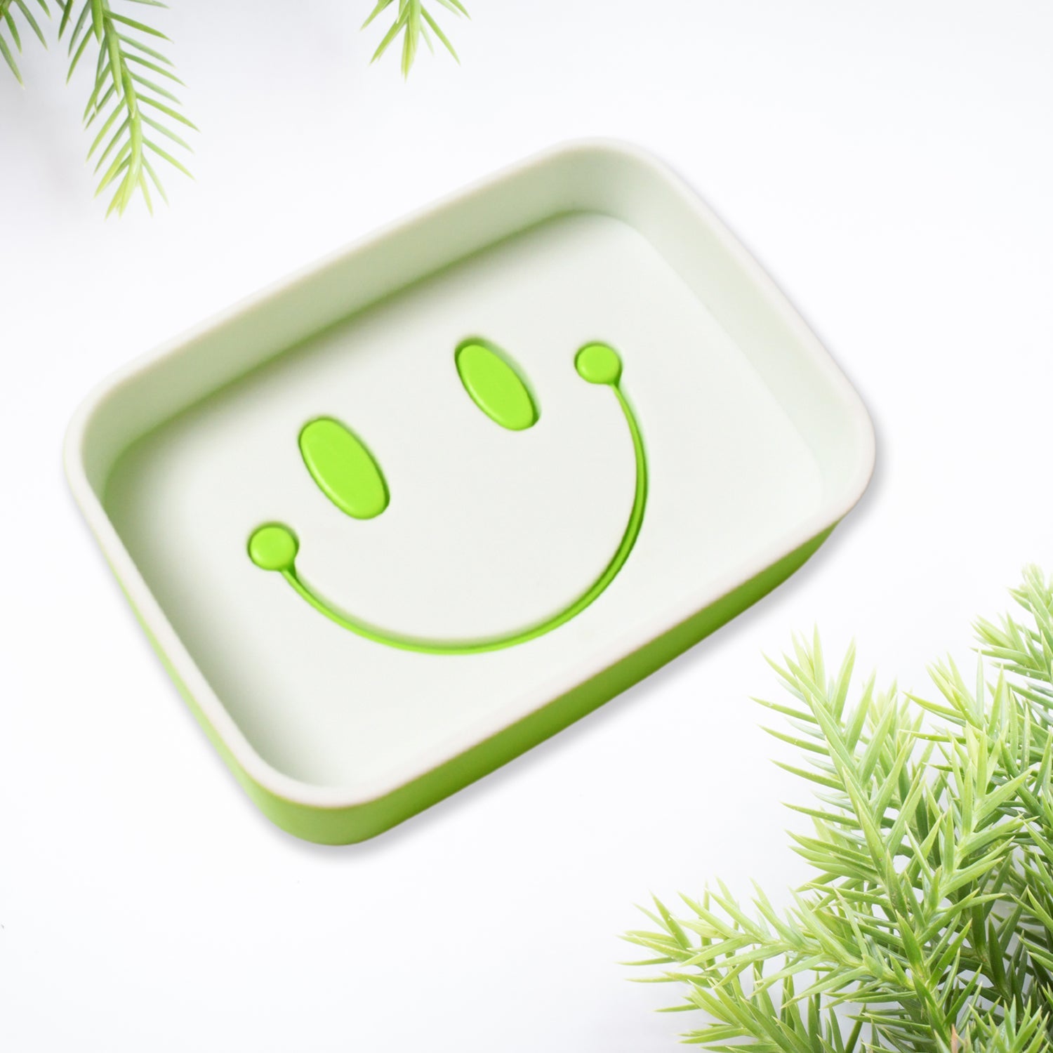 Portable Travel Home Box Cute Cartoons Smile Face Container Draining Holder Soap Dish ,Sabudani