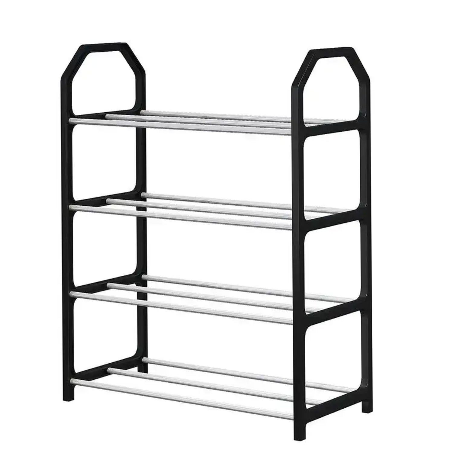4 Layer Space-saving Shoes Show Rack Folding Shoe Rack (1 Pc)