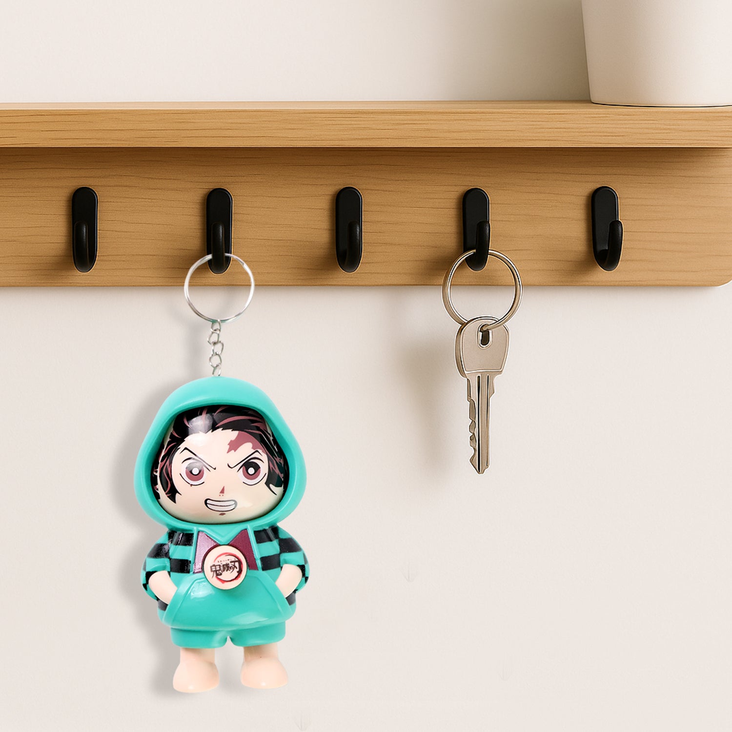 Cartoon Character Design Cute Action Figure Keychain (Mix  Design  1 Pc)