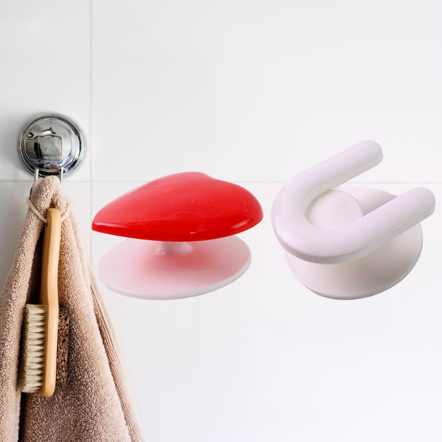 Adhesive Wall Hook Set  For Kitchen Bathroom  Home (3pc)