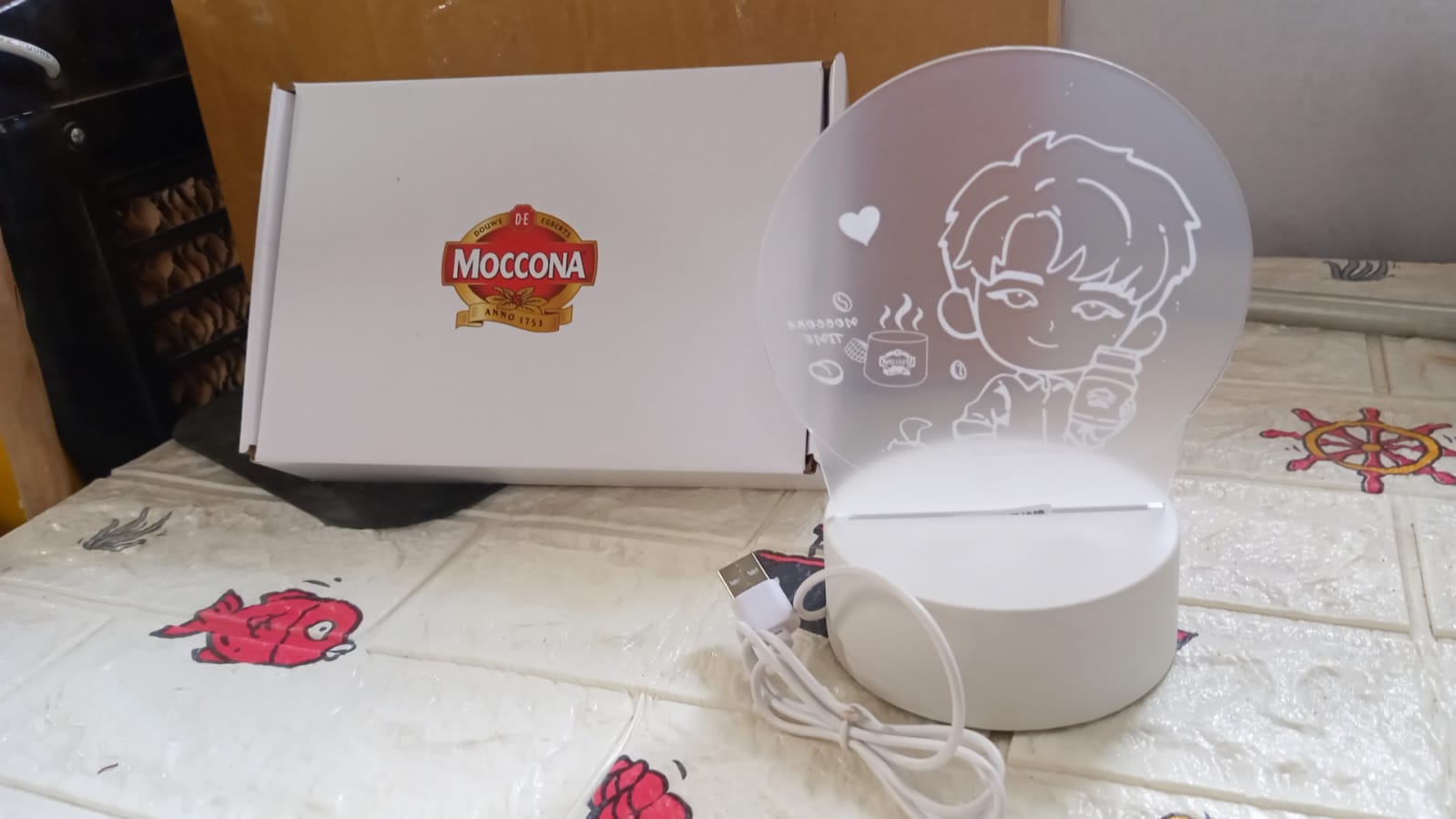 7041   3d Led Night Light Desk Lamp Lighting Lamp Practical 3d Night Light Creative Dream Sleep Led Desk Lamp Bedroom Bedside Light