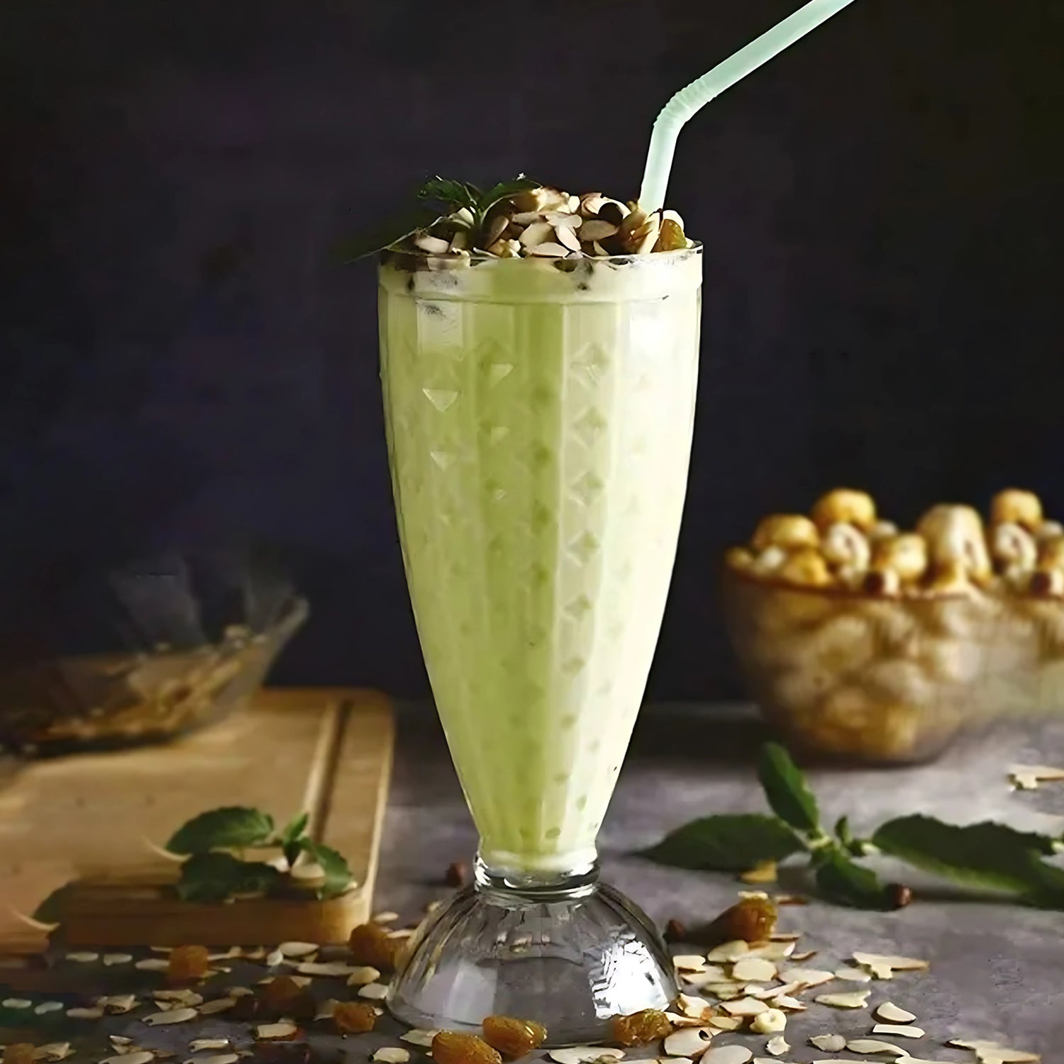 Supermom Transparent Plastic Milkshake Glass Set (400ml  6 Pc)