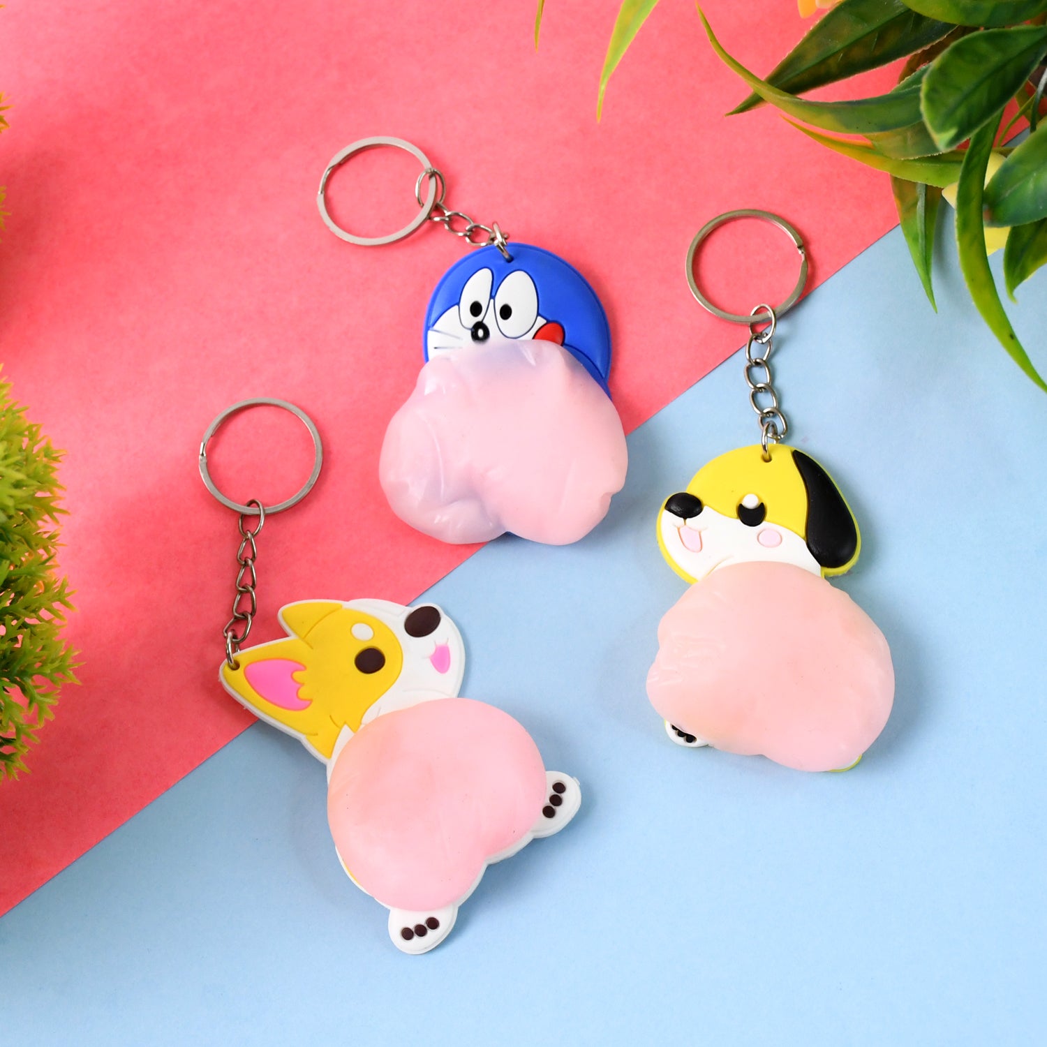 Cartoon Animal Keychain (1 Pc  Mix Design)