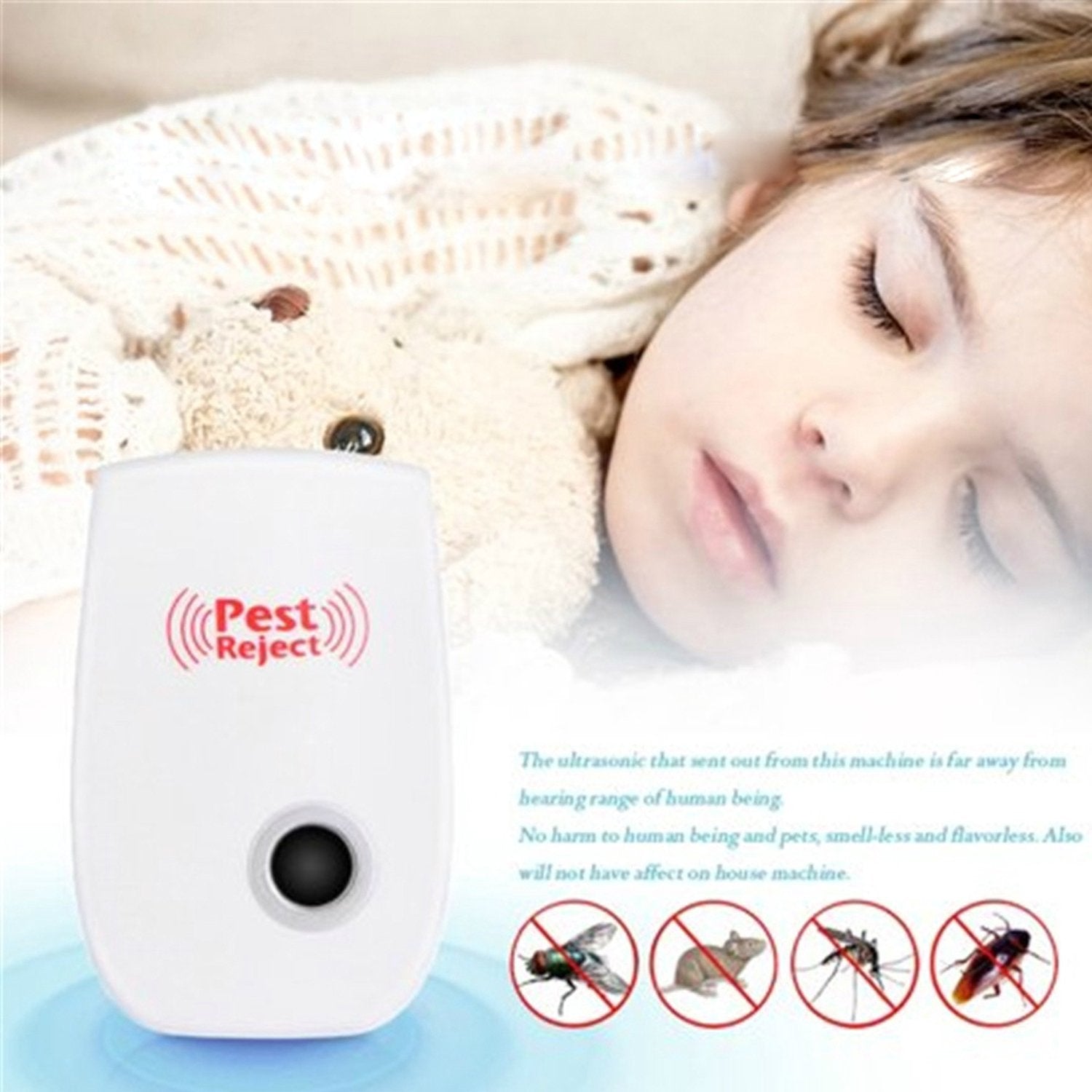 6035 Ultrasonic Pest Repeller To Repel Rats Cockroach Mosquito Home Pest  Rodent