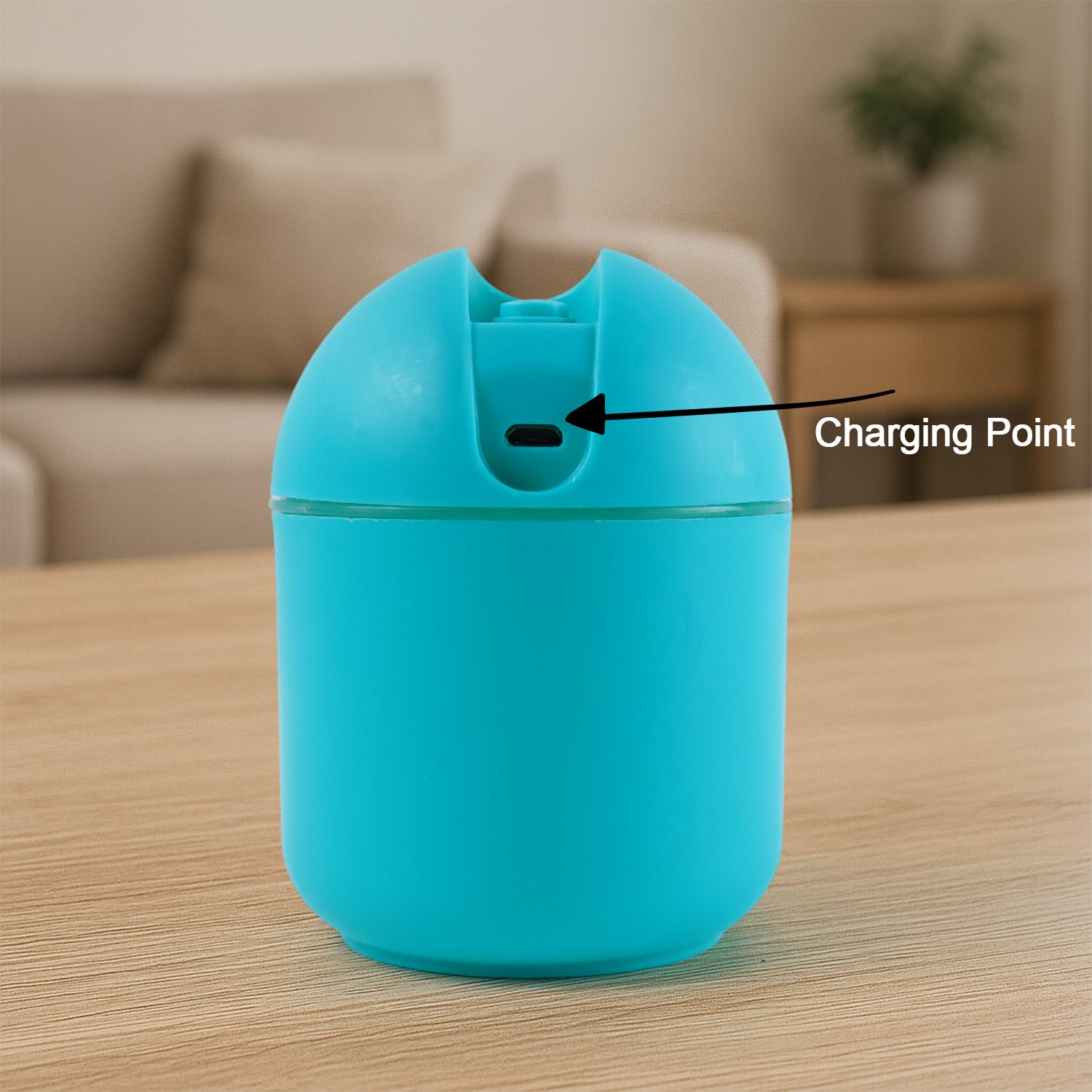 Blue Usb Mini Air Humidifier For Home  Office (1 Pc)