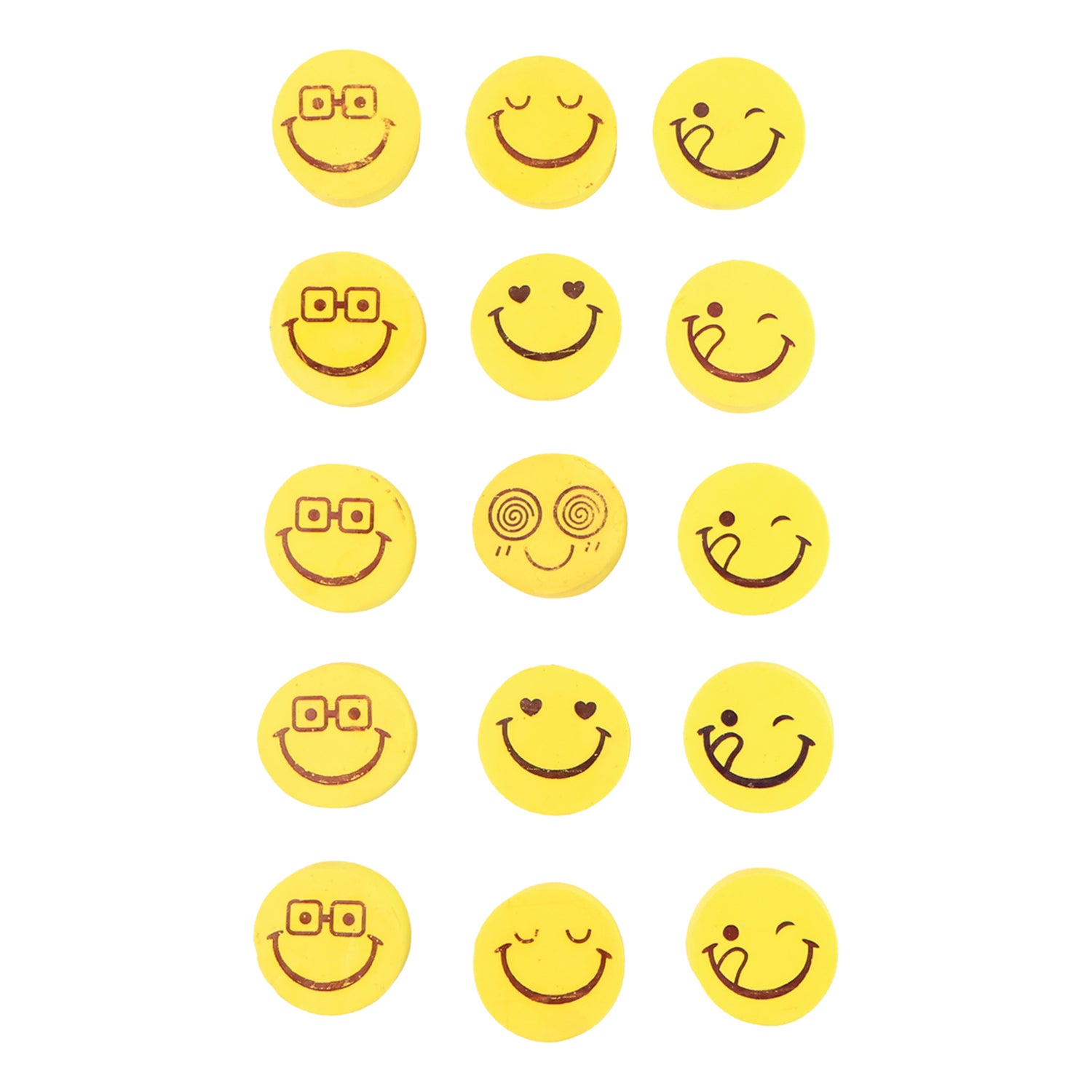 Cartoon Design Eraser (15 Pc  Mix Design)
