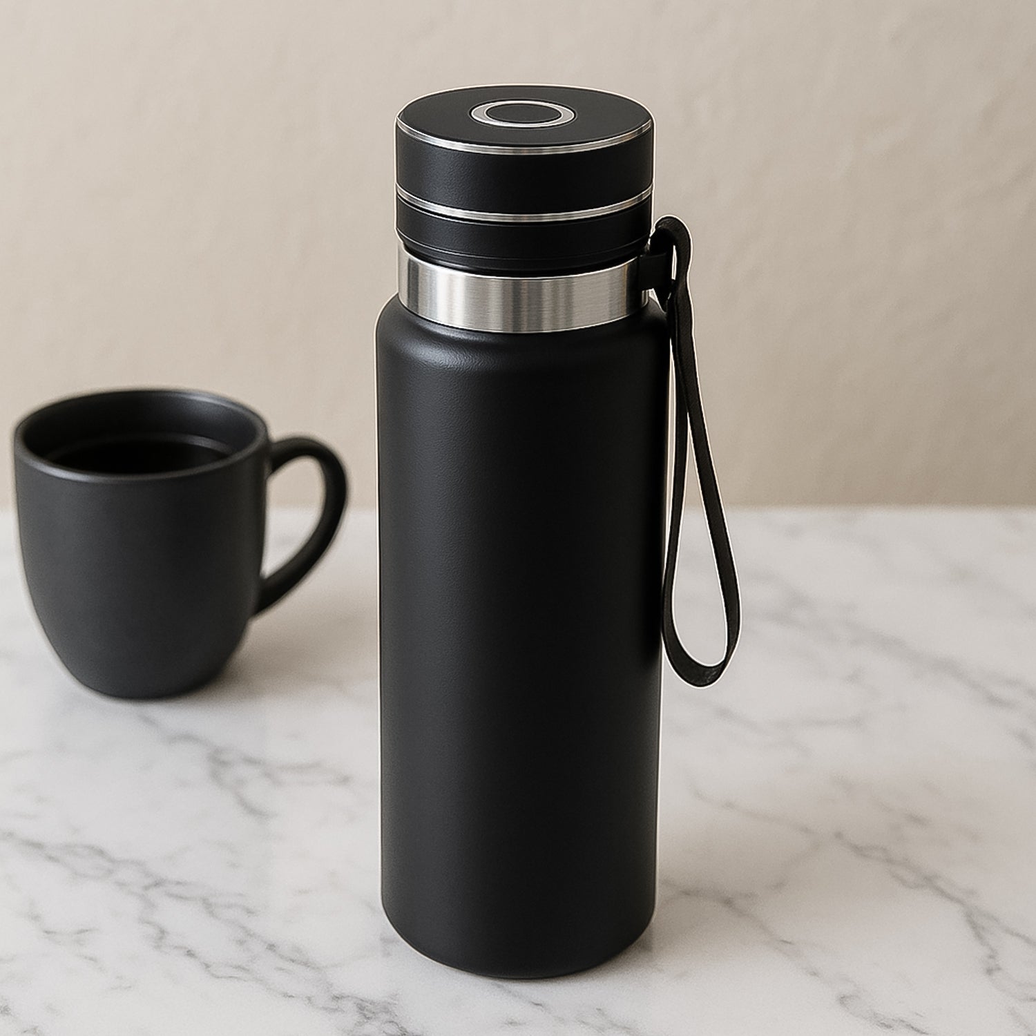Double Stainless Steel Wall Flask Vacuum Insulated Water Bottle (800 Ml)