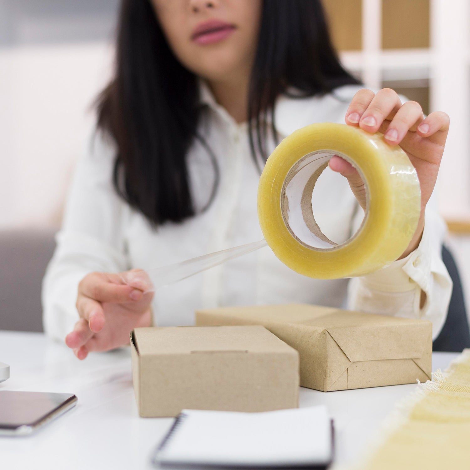 9084 High Adhesive Transparent Tape For Home Packaging. (120 Meter)