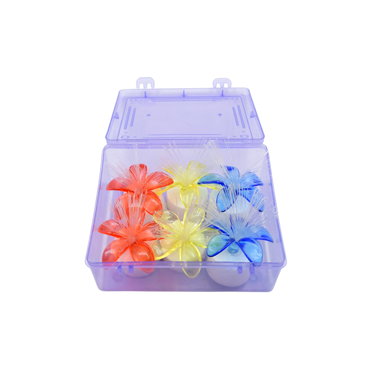 6237a Fiber Optic Light Mini Color Change Led Table Centerpieces  Light Up Candle - Pack Of 6