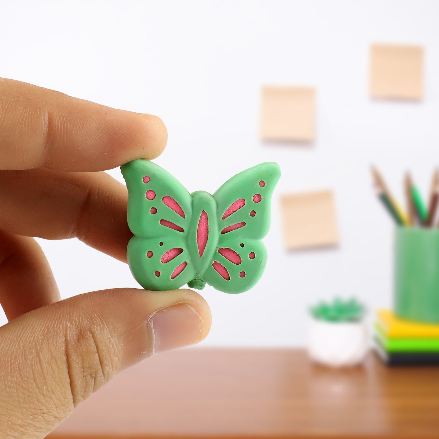 Butterfly Shape Eraser Rubber (25 Pc  Mix Colour  Design)