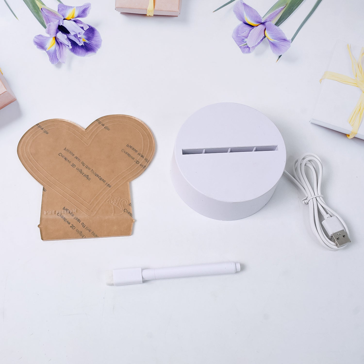 Creative Visualization Lamp 3d Acrylic Decorative Lamp With Pen