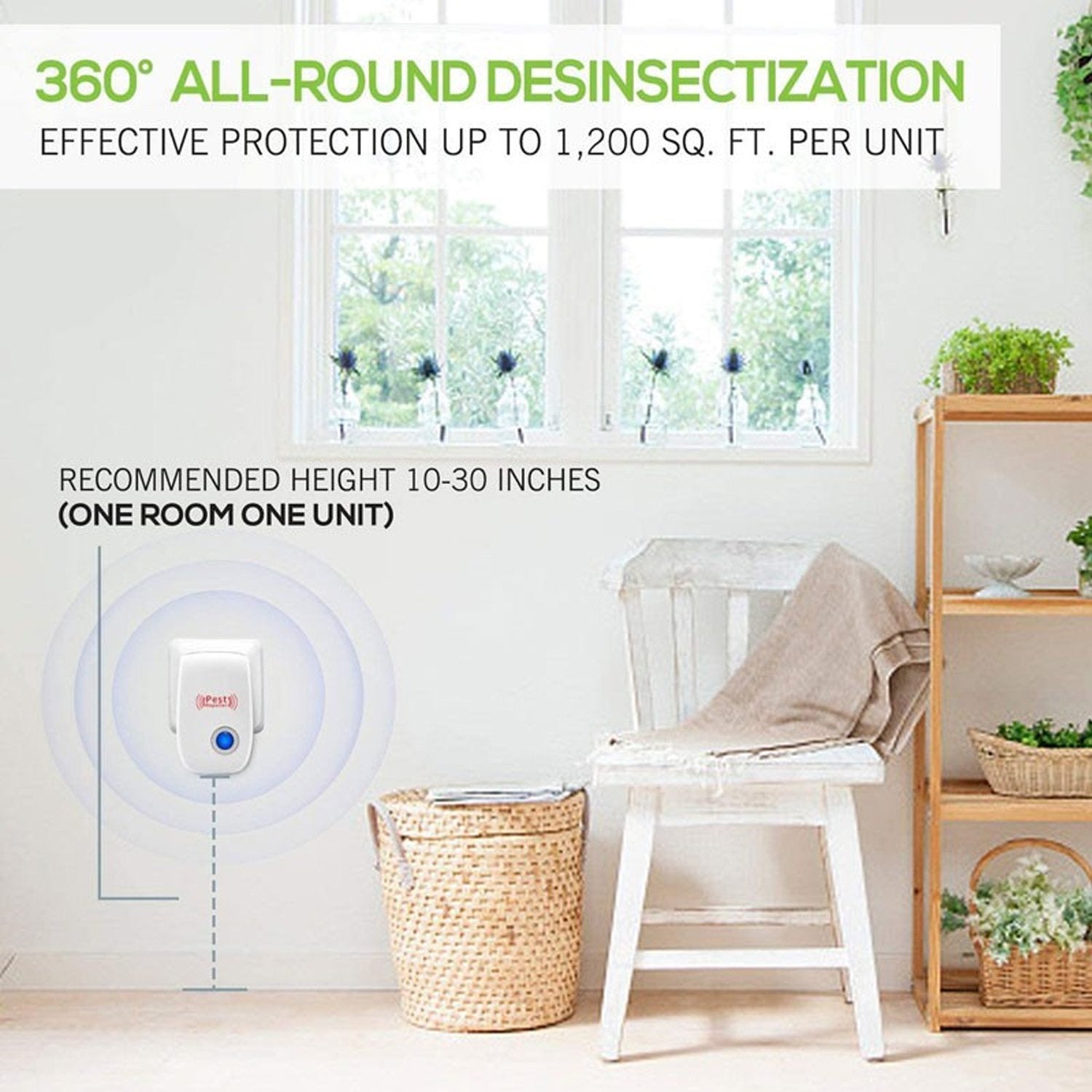 6035 Ultrasonic Pest Repeller To Repel Rats Cockroach Mosquito Home Pest  Rodent