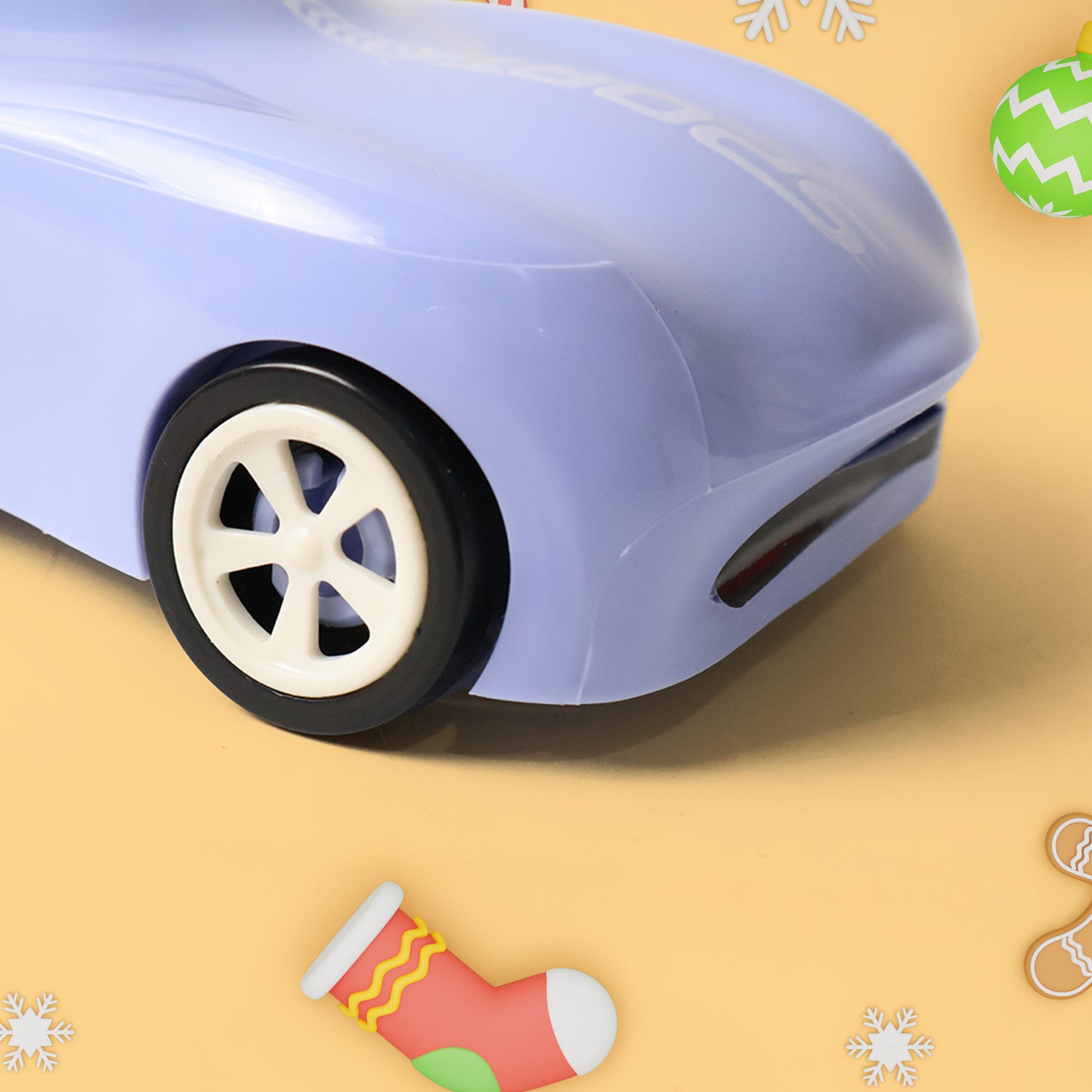 Car Shape Water Bottle With Built-in Straw 280ml (1 Pc)