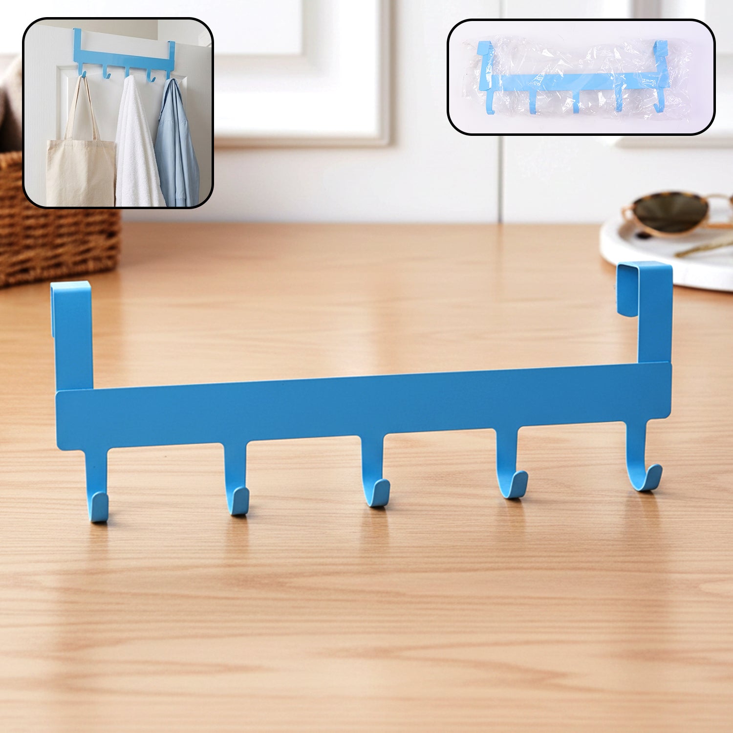 Shop Multi Metal 5 Hook Hanging Rack | Storage Organizer – Tarika’z