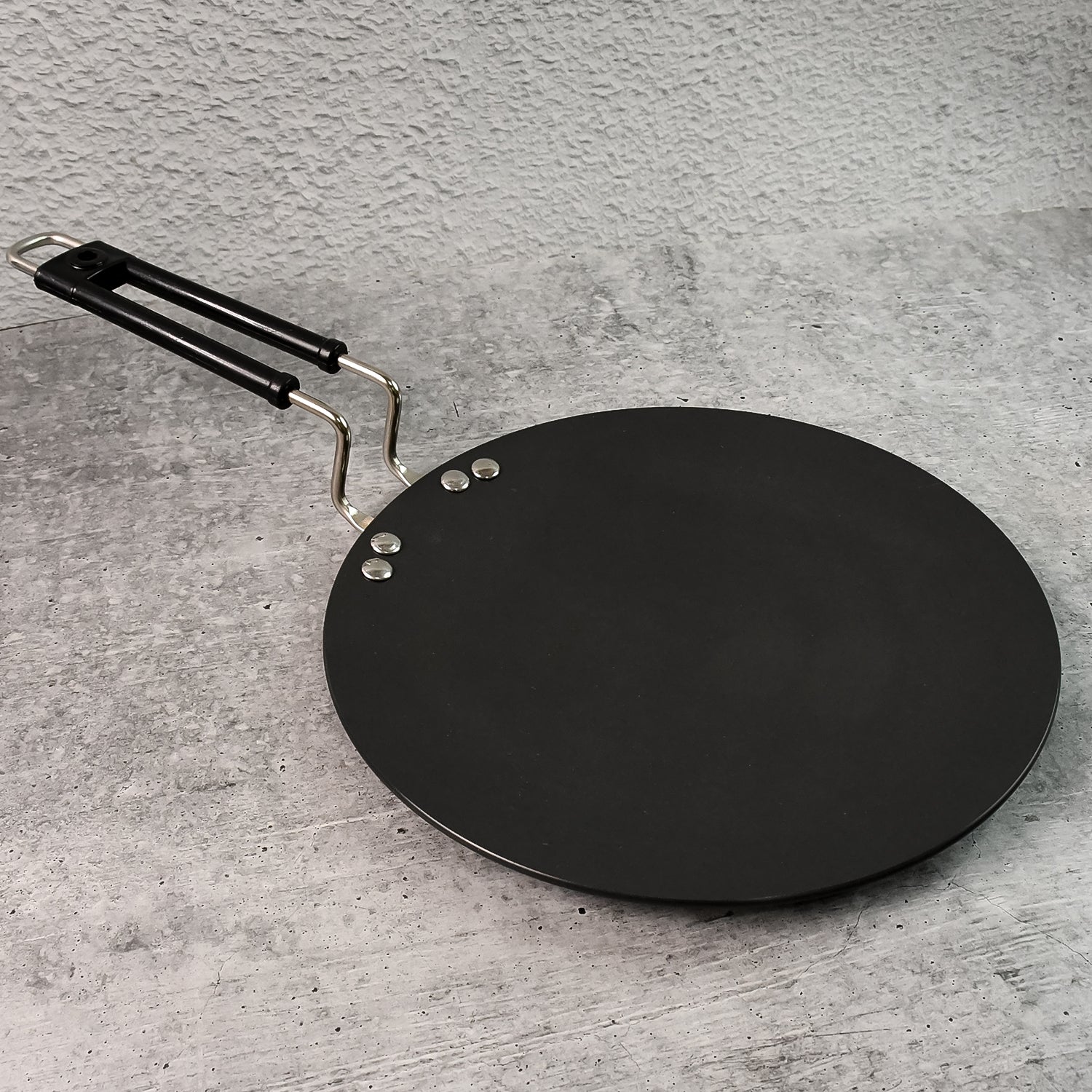 Premium Non-Stick Flat Roti Tawa with Heat-Resistant Handle (10 Inch ...
