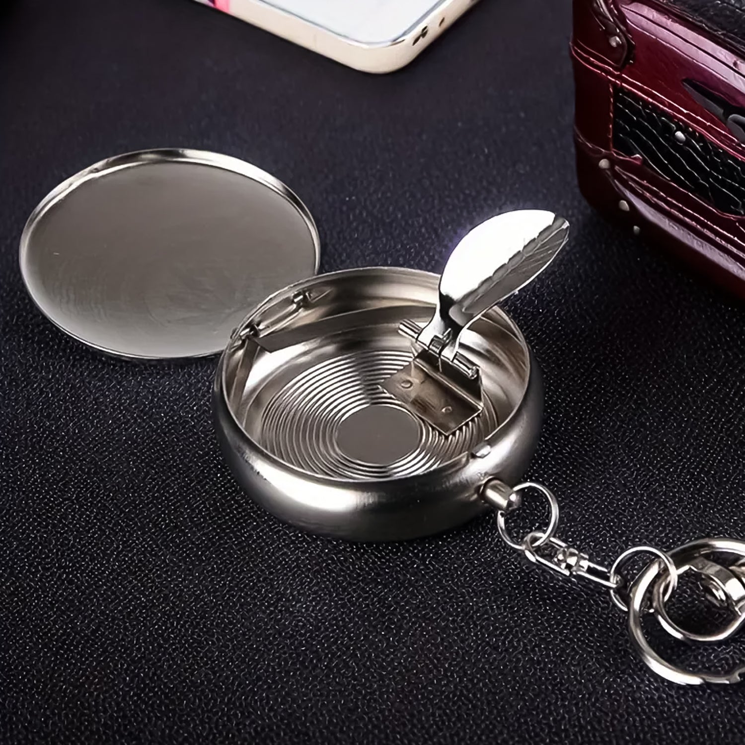 keychain ashtray cigarette holder