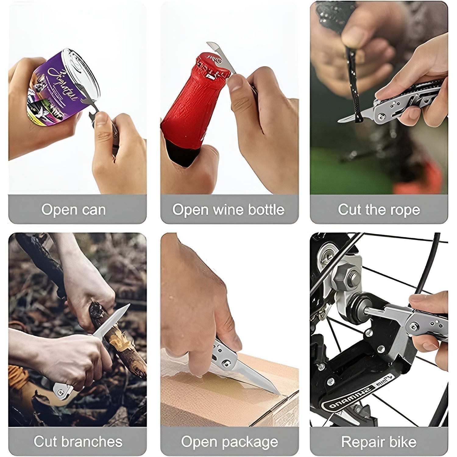 Stainless Steel 8-in-1 Multipurpose Pocket Tool Kit