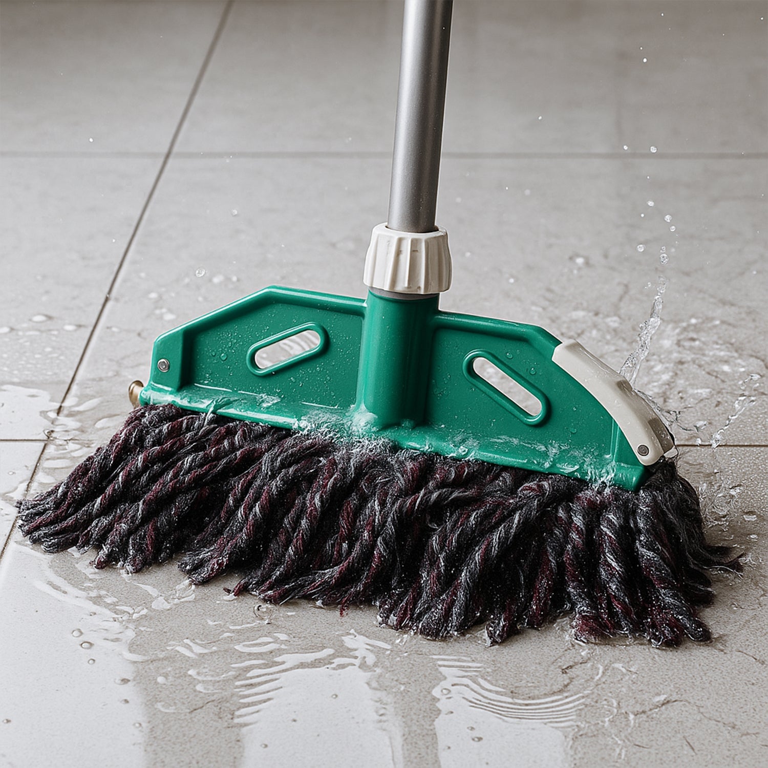 Premium Cotton Yarn Floor Cleaning Mop with Long Handle (1 Pc)