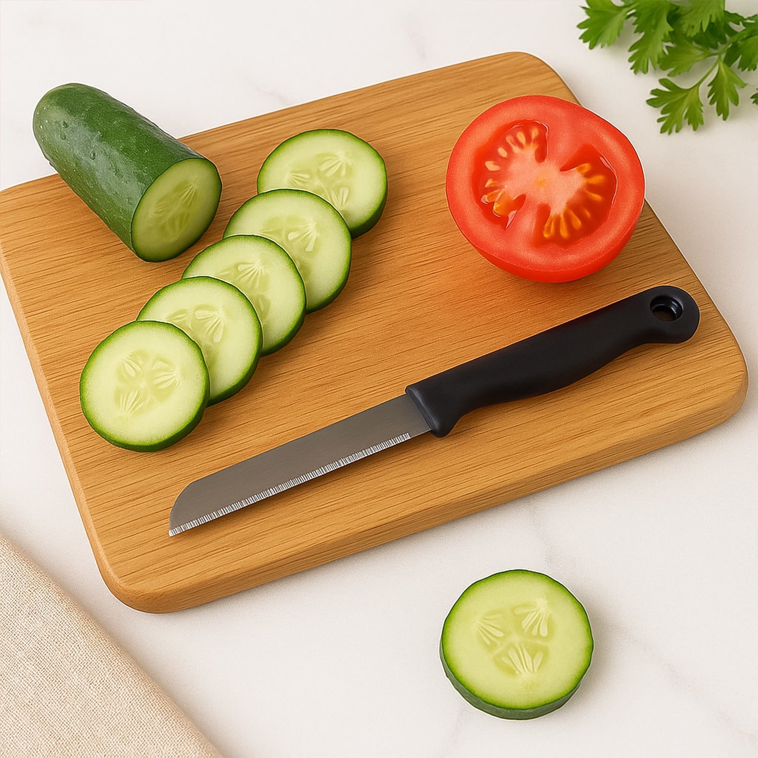 Supermom Stainless Steel Kitchen Laser Knife (10 Pc / Set)