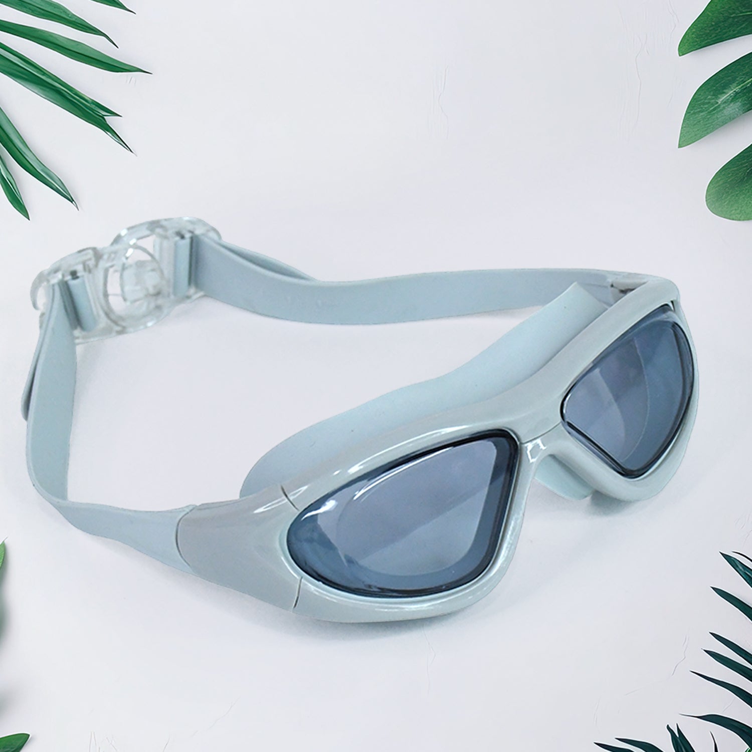 Knx Premium Wide Vision Swimming Goggles With protective hard case (1 Pc)