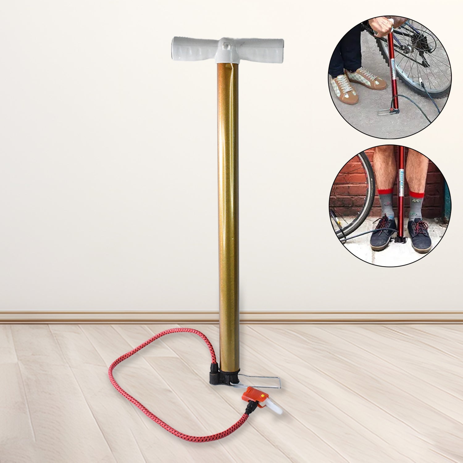 Strong Steel Air Pump (1 Pc / Mix Color)