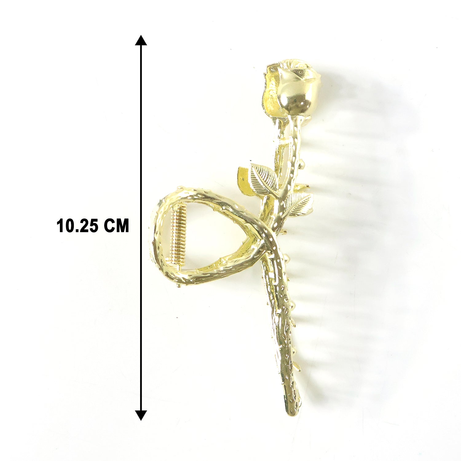 Elegant Gold Rose Design Hair Claw Clip (1 Pc)