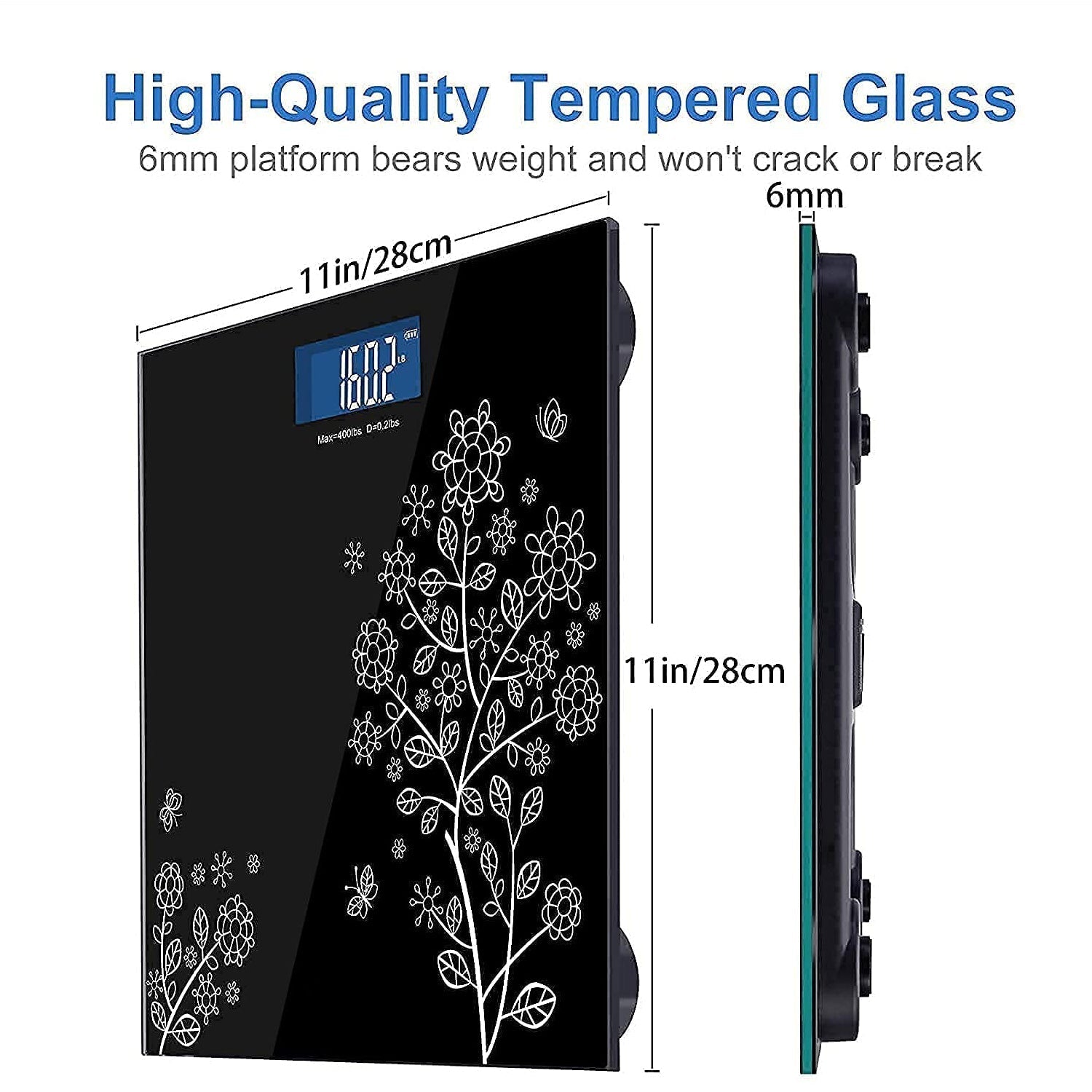 Precision bathroom scale with easy-to-read digital display.