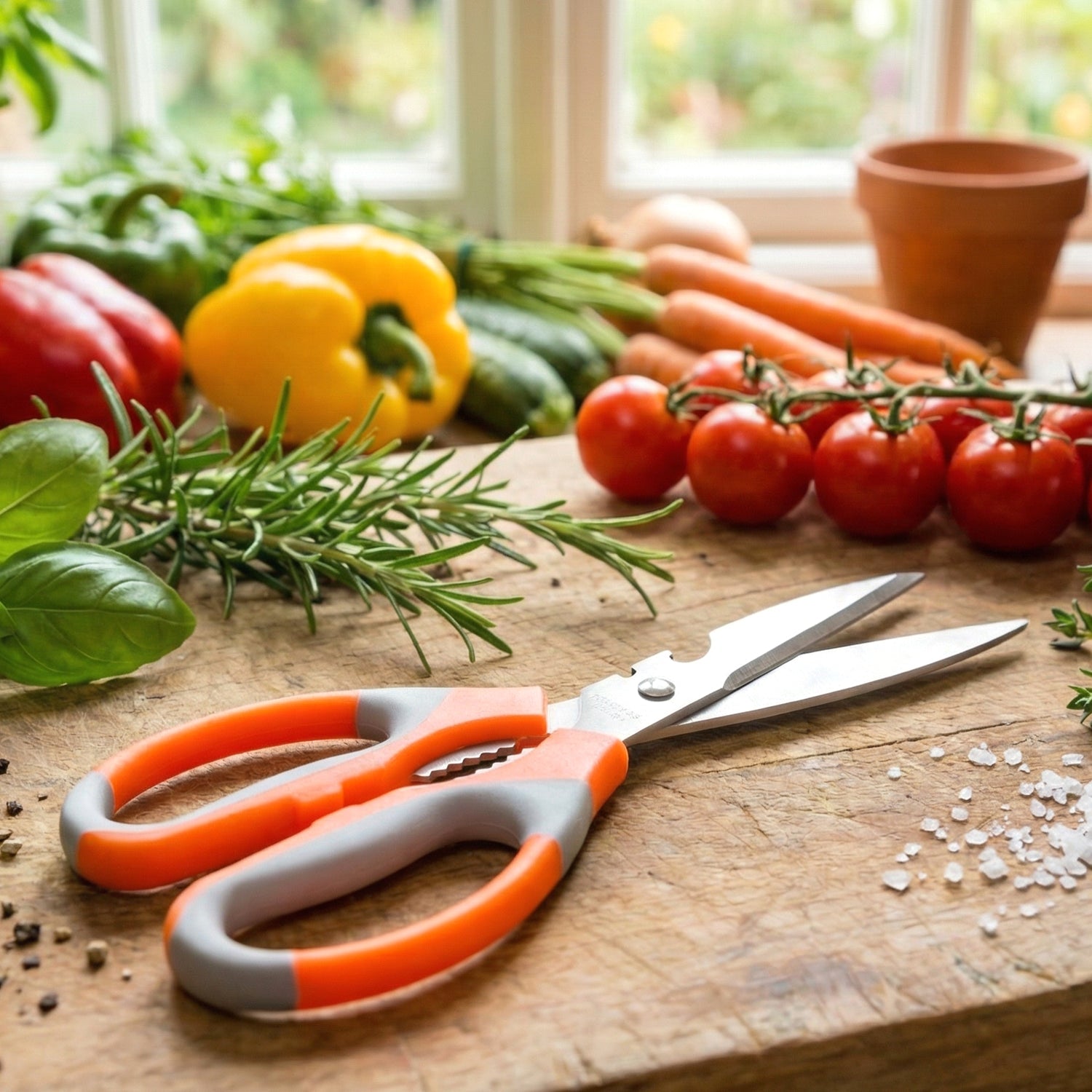 Multi purpose kitchen cutting tool