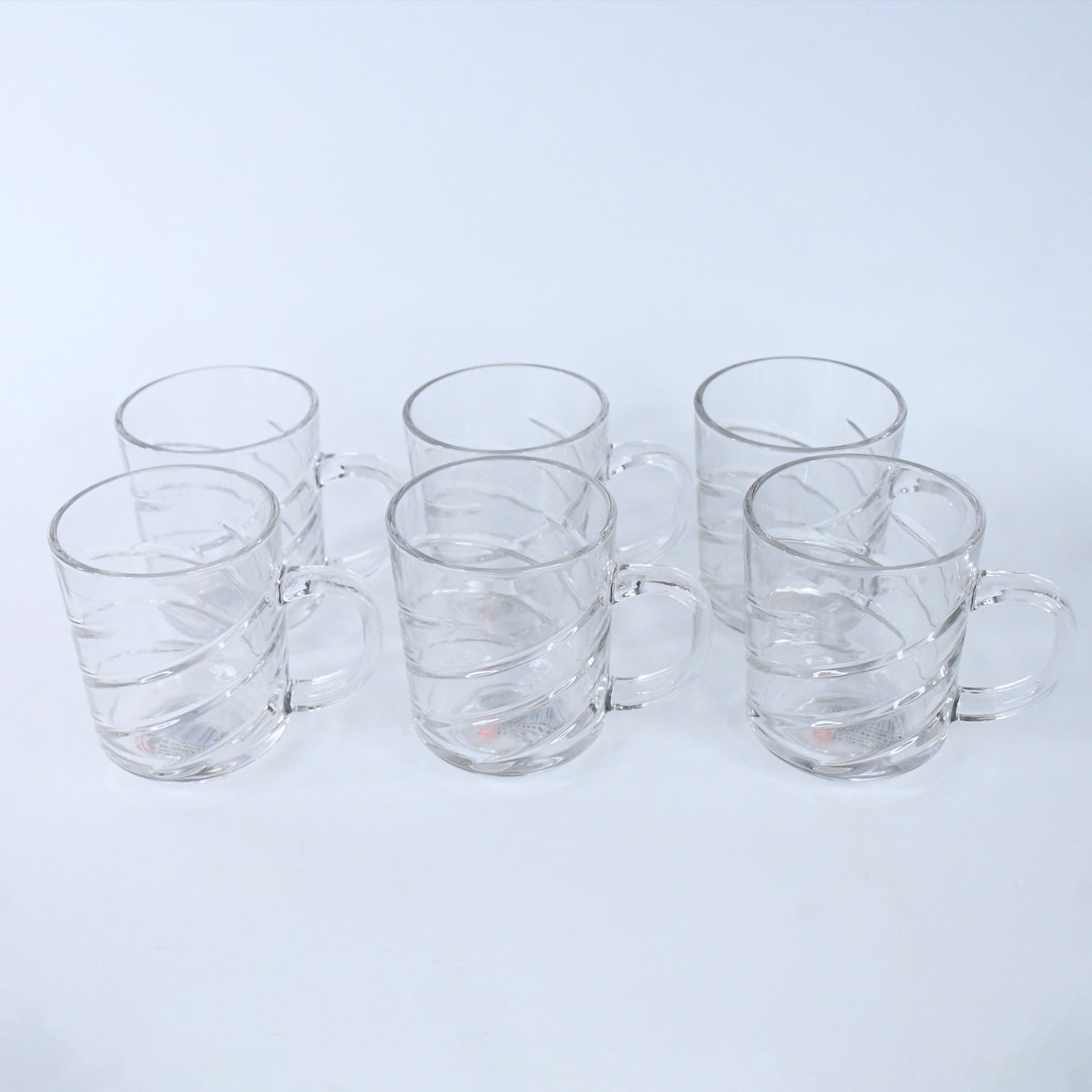 Glass Coffe & Tea Cup / Mug Enjoy Your Drink in Style, Water glass (6 pcs Set / 220 ML)