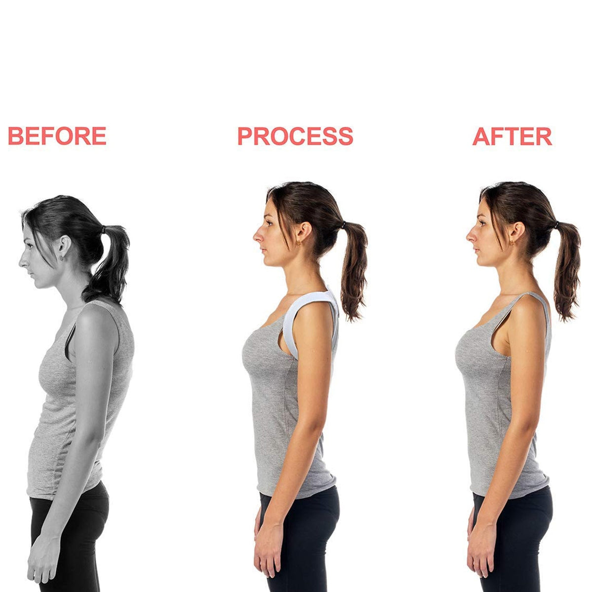Back & Shoulder Posture Corrector – Adult/Child Support Belt & Brace ...