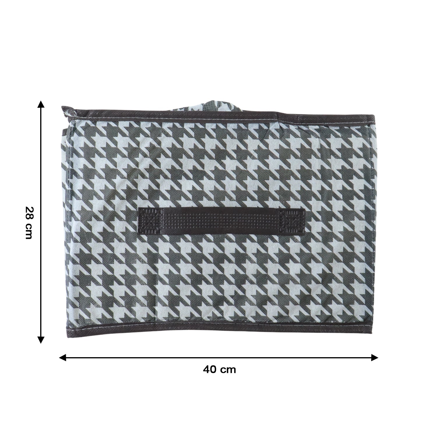 Foldable Fabric Storage Basket Organizer Box (1 Pc, 40x28Cm)