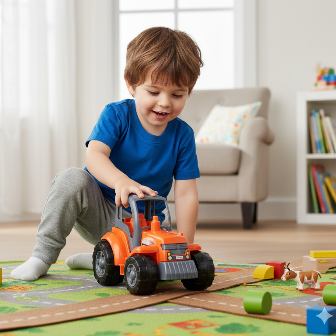 Toy tractor for kids