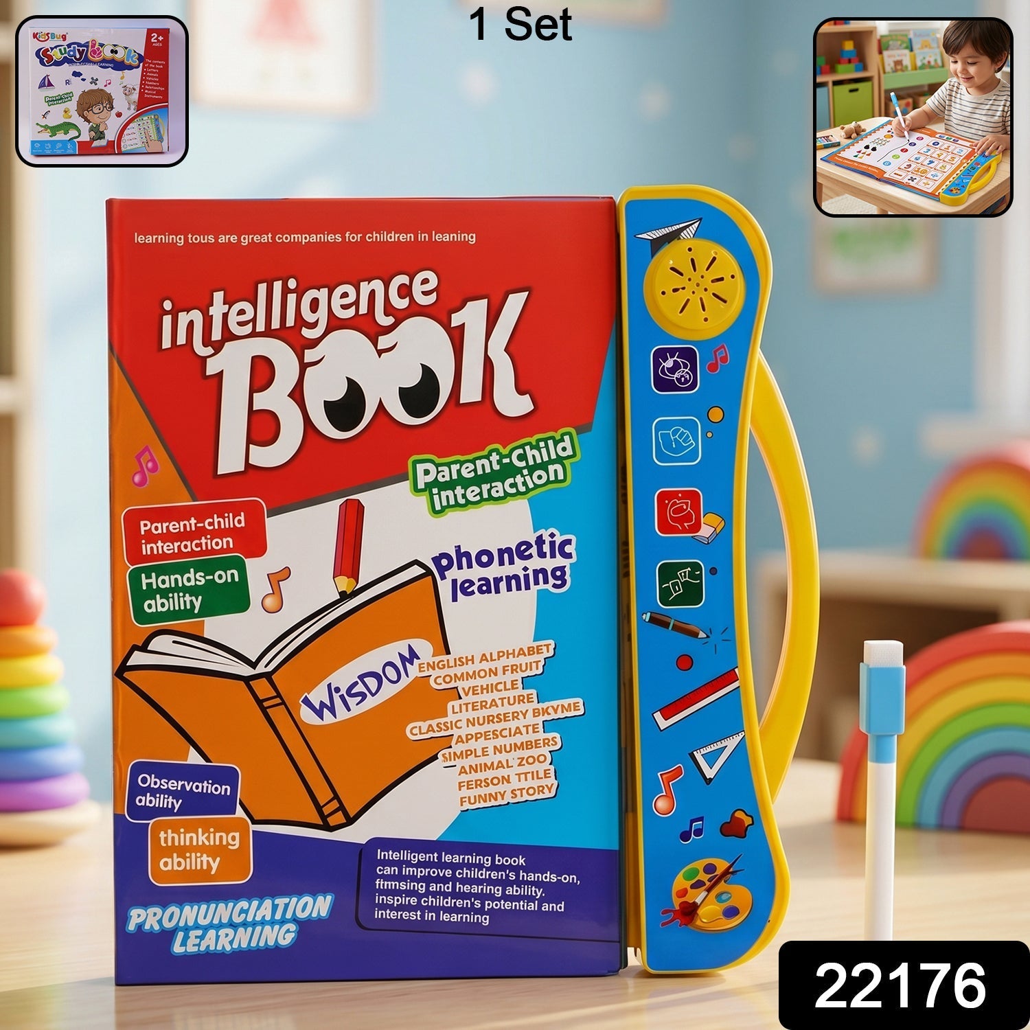 Educational sound book pack with colorful visuals educational toy