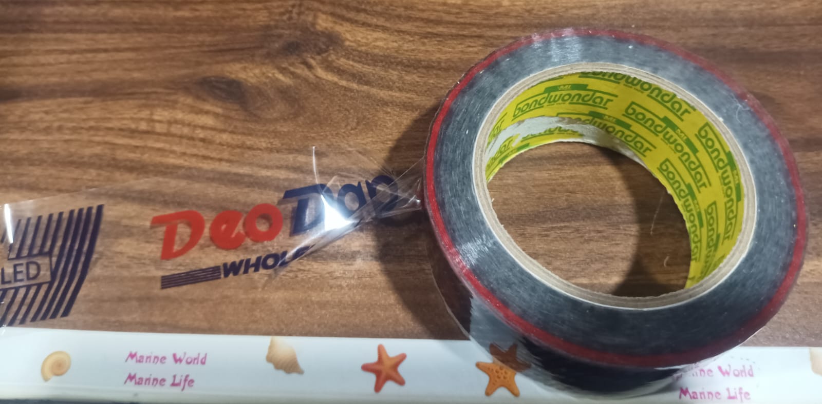 8558 Deodap Printed Transparent Strong Adhesive Packaging Tape For Multipurpose Use Packing Adhesive Tape Office Product (2 Inch X 120 Mtr.)