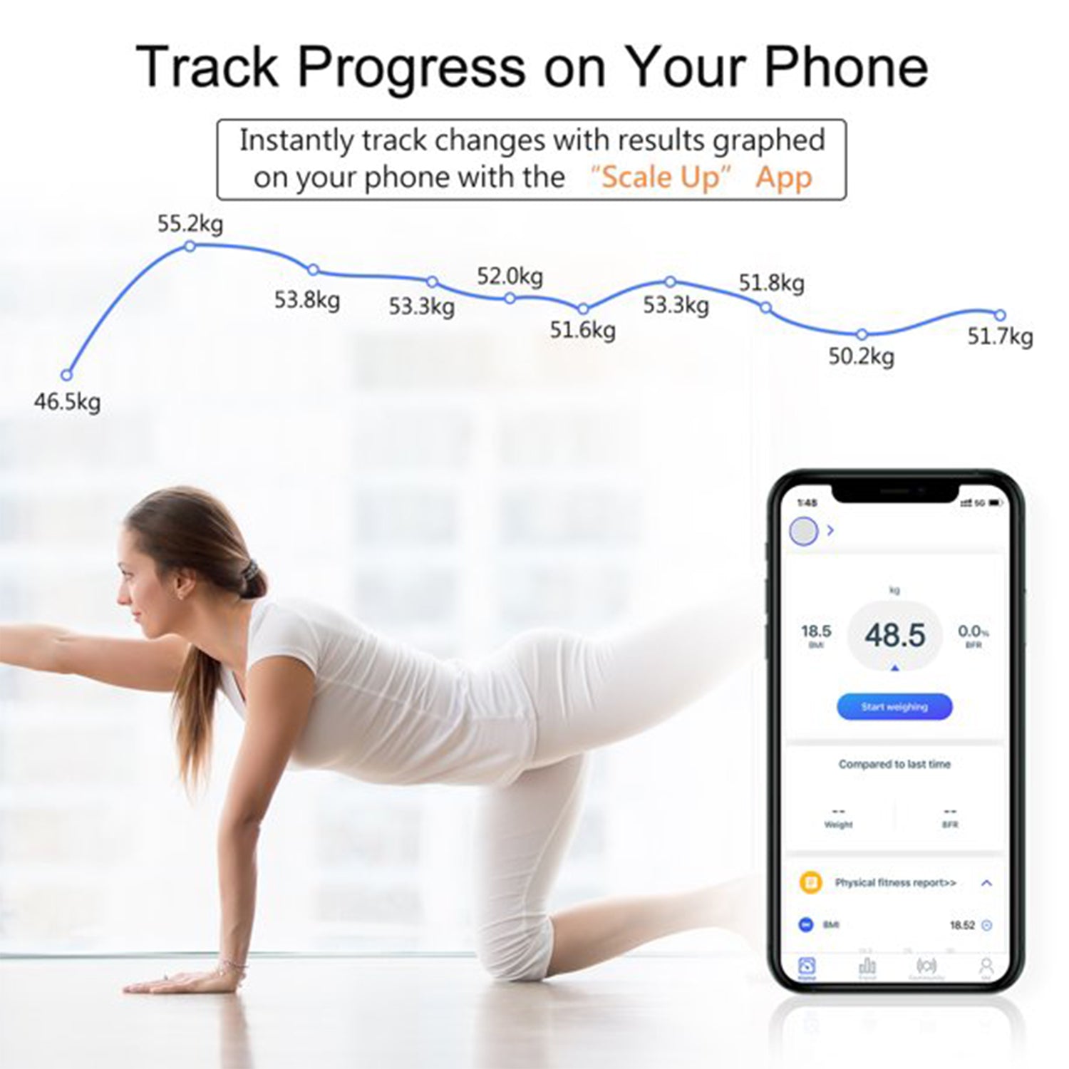 Digital scale for body metrics tracking