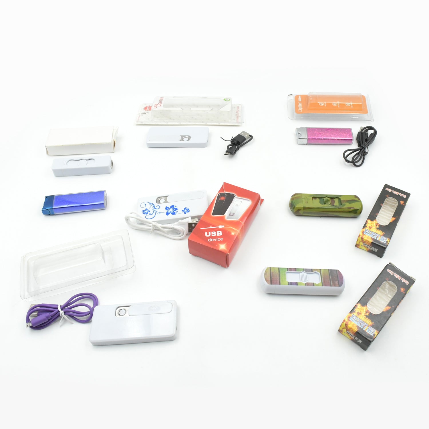 8884 Stylish Electric Usb Lighter For Men  Women Regular Cigarettes Portable Usb Rechargeable Flameless Coil Slim Cigarette Lighter With Charging Cable Windproof E Lighter Lighter For Smoking (1 Pc Mix Deisign  Color )