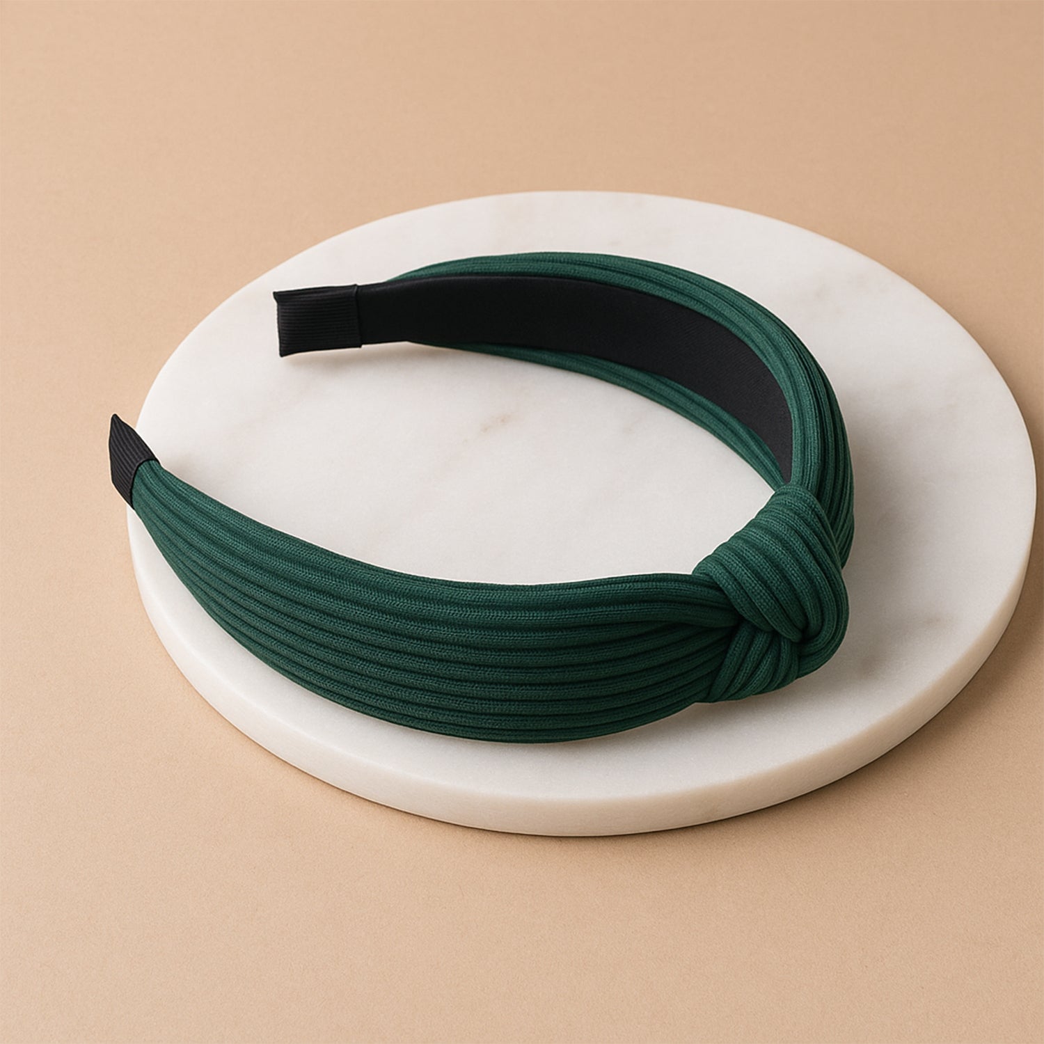 Womens Ribbed Texture Knot Design Hairband (1 Pc  Mix Design)