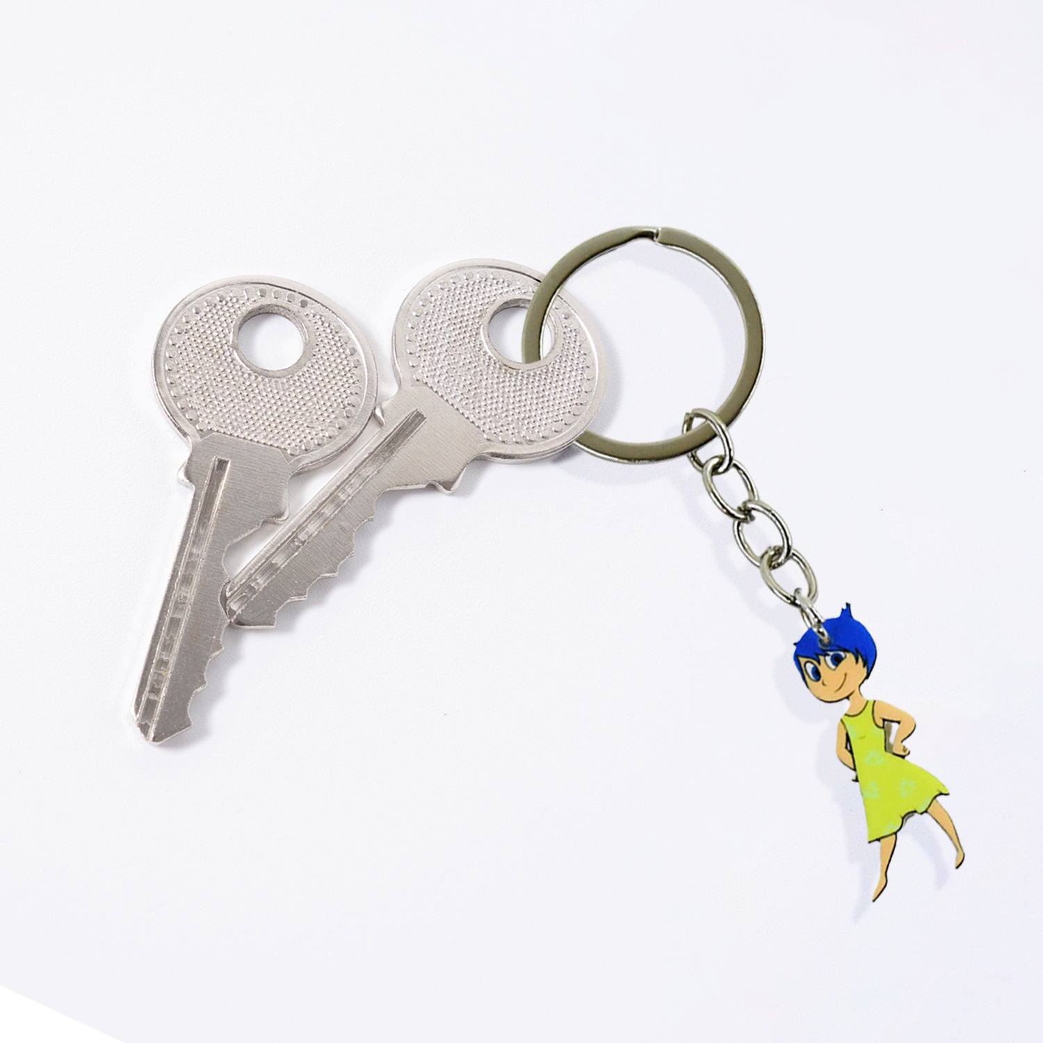 Pixel Style Acrylic Cartoon Keychain With Funky Design (1 Pc)