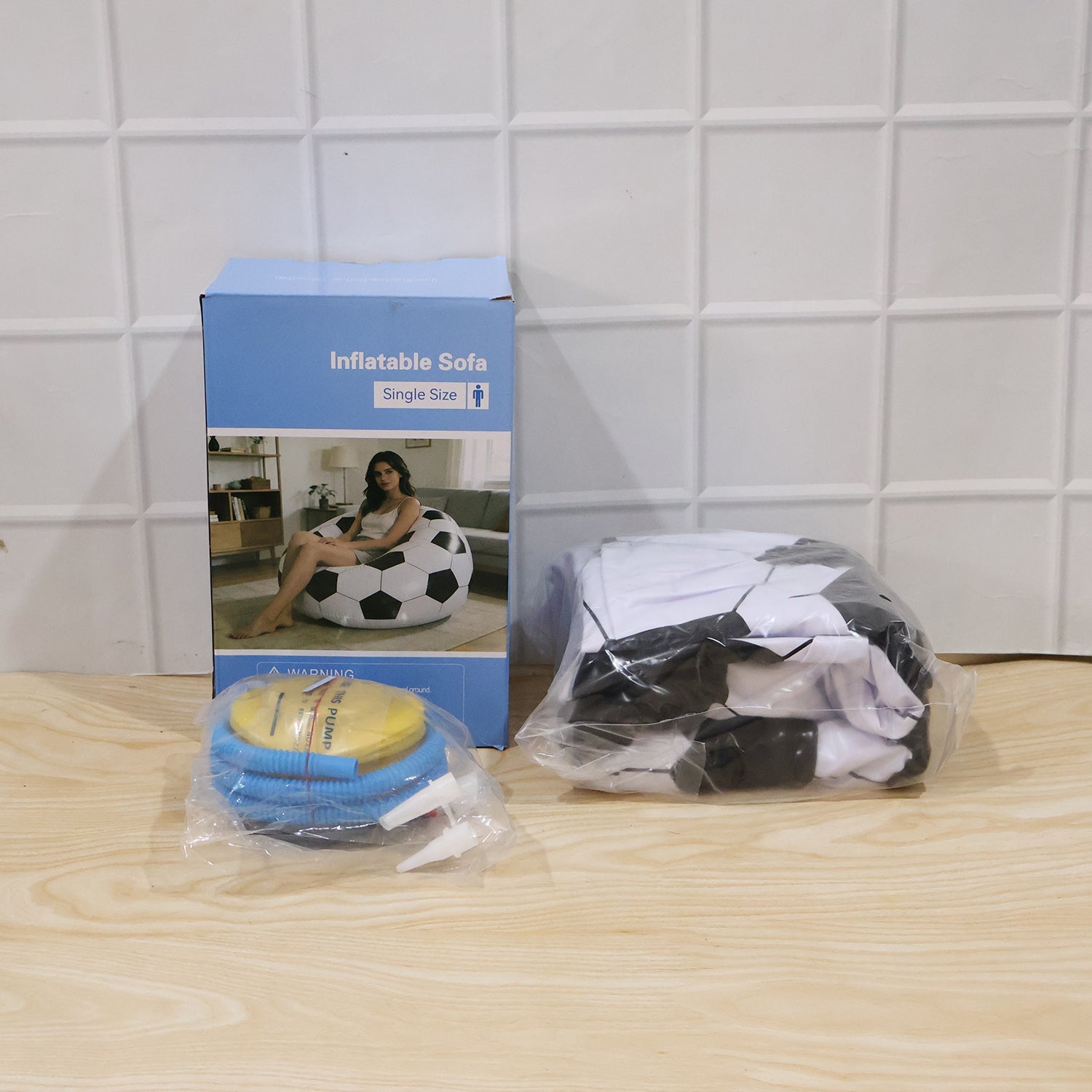Soccer ball chair sitting use