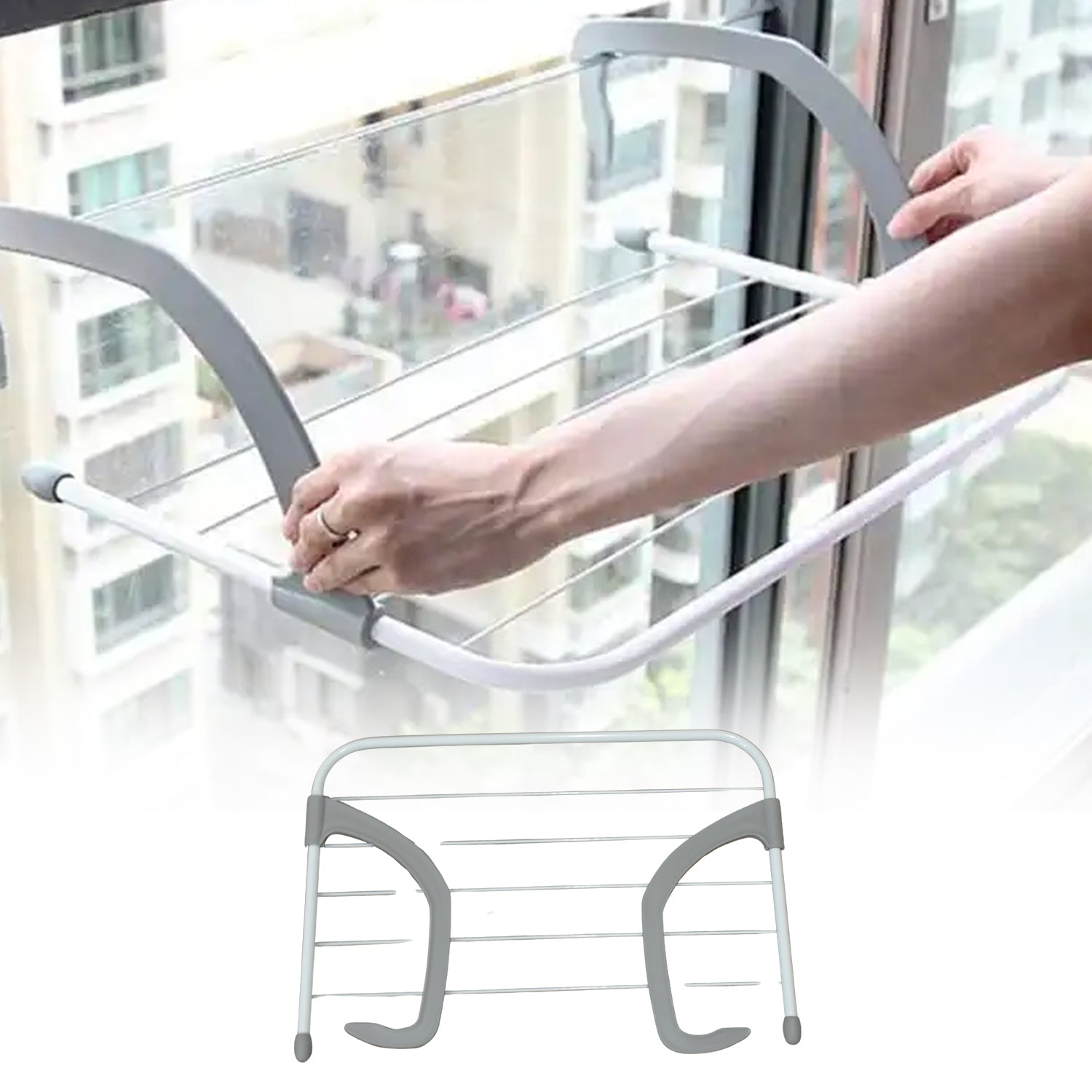 Drying Rack Loggo 0333 Metal Steel Folding Drying Rack For Clothes Balcony Laundry Hange ...