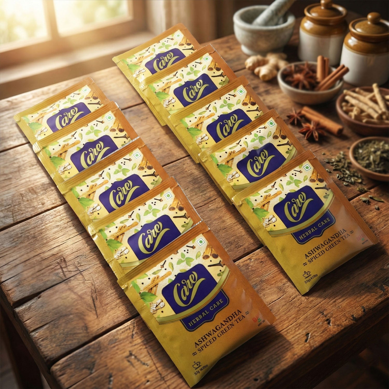 Ashwagandha Spiced Green Tea (25 Gm, 1 Set)