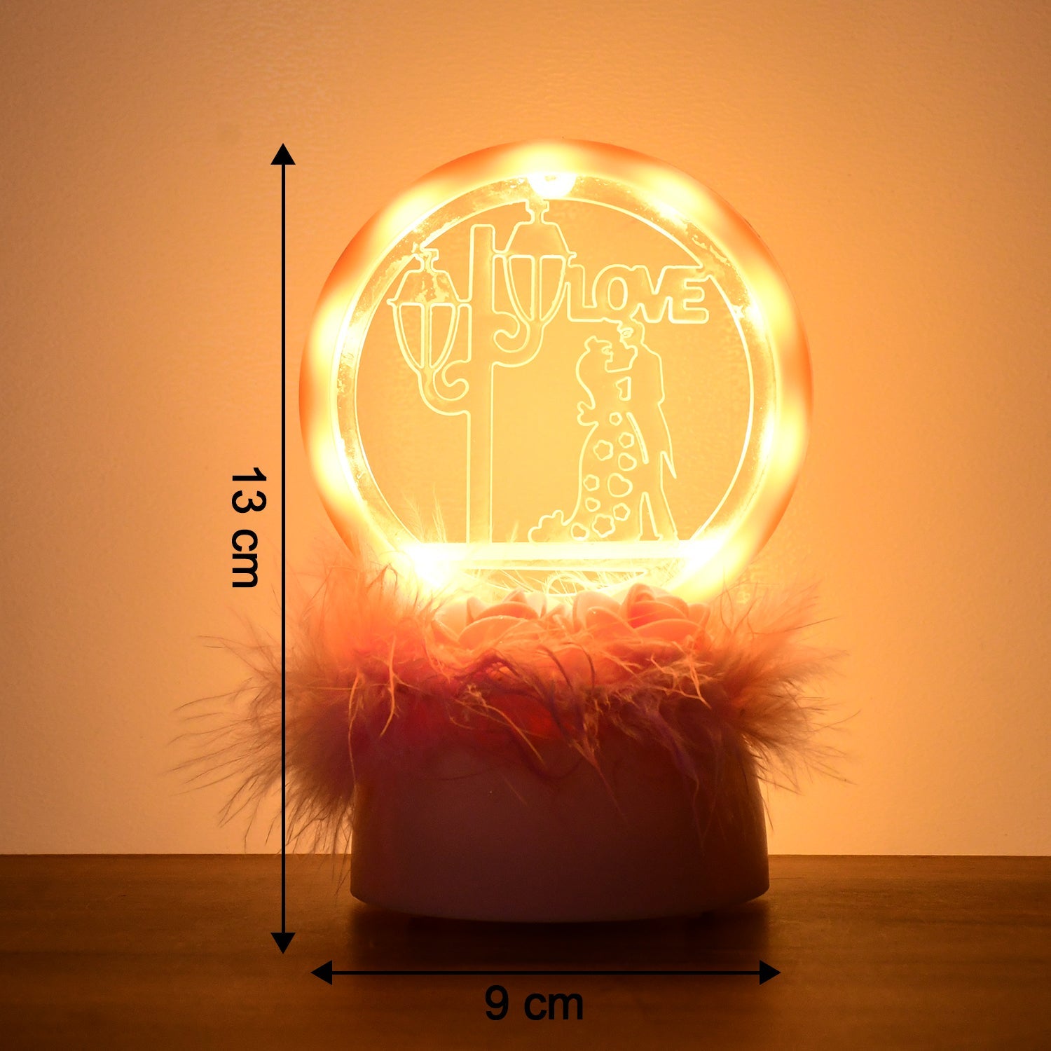 Romantic Round Love Couple Sculpture