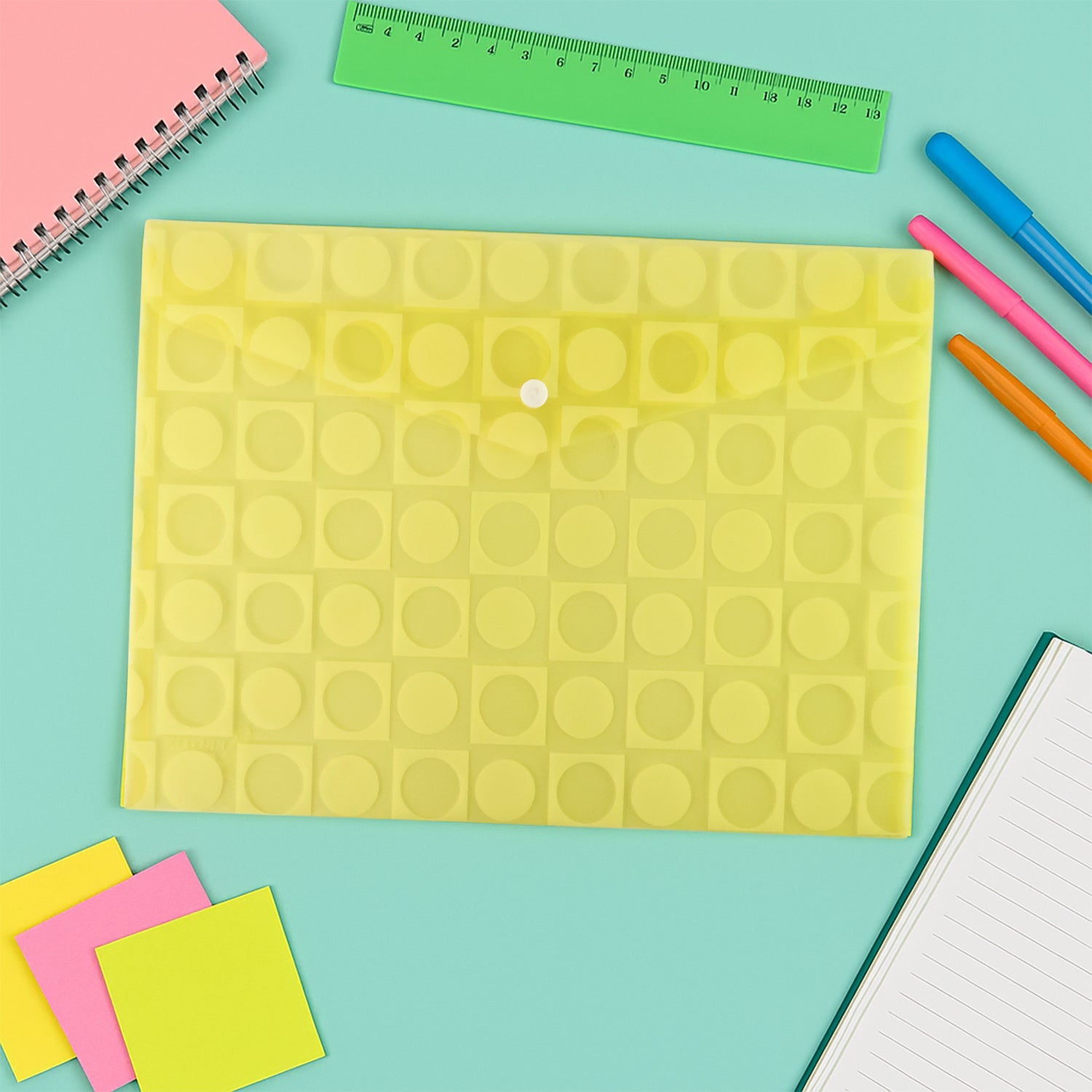 Printed plastic file holder