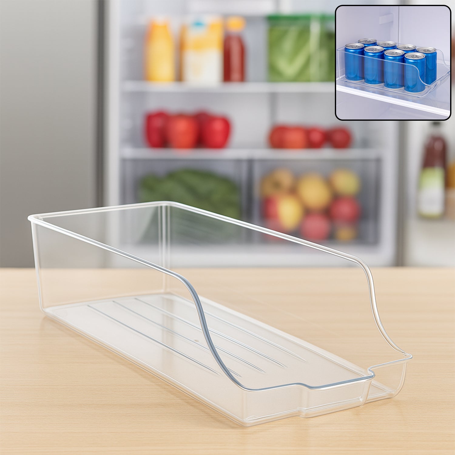 Transparent Stackable Beverage Holder Tray (Mix Size 1 Pc)