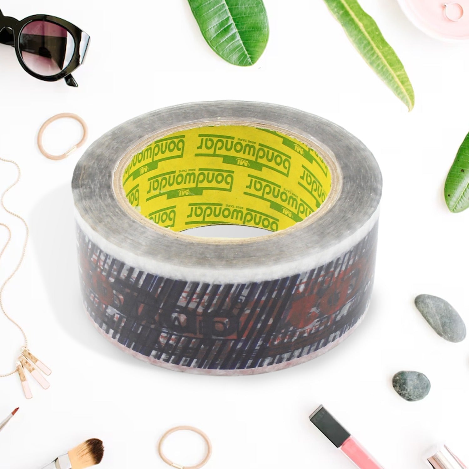 8558 Deodap Printed Transparent Strong Adhesive Packaging Tape For Multipurpose Use Packing Adhesive Tape Office Product (2 Inch X 120 Mtr.)