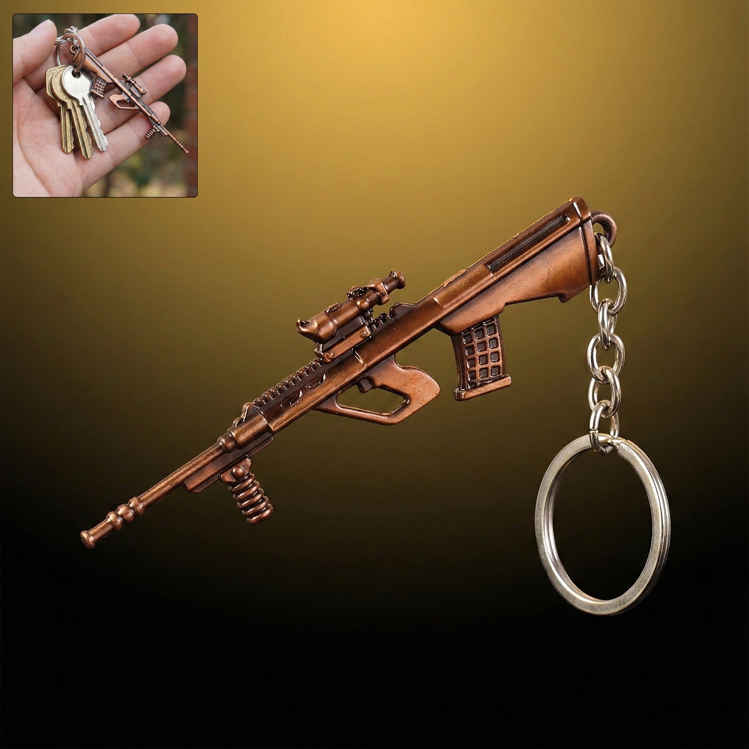 Metal Gun Shape Keychain (1 Pc) – Tarika’z