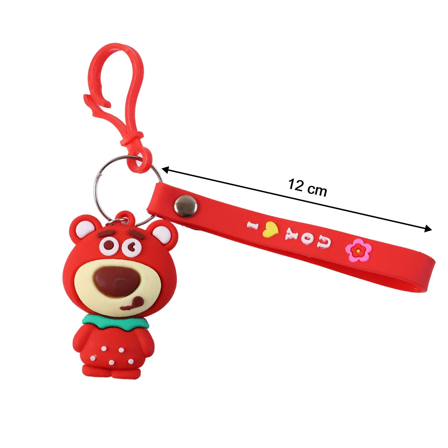 Cute Cartoon Bear Figure Keychain (1 Pc)