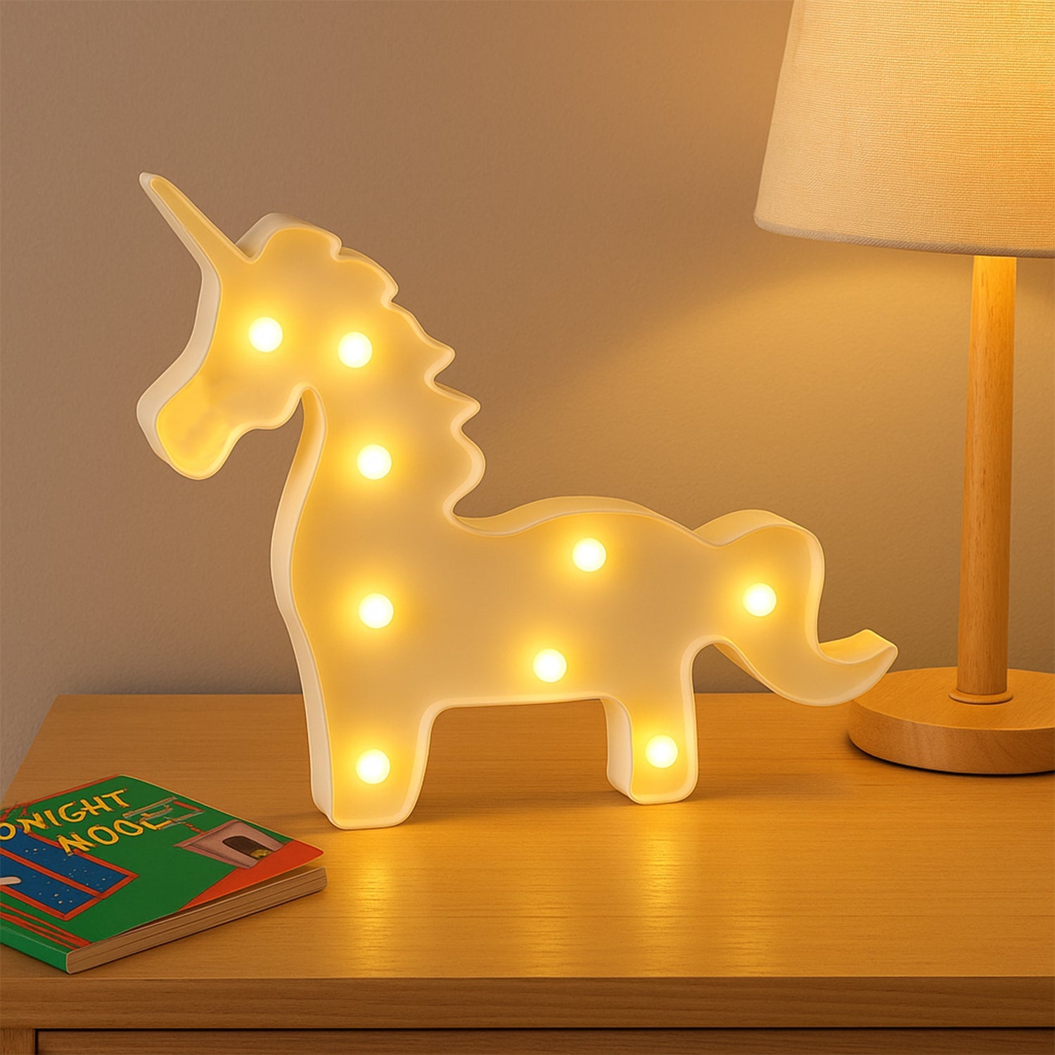 Unicorn Shaped LED Decorative Night Light (1 Pc)