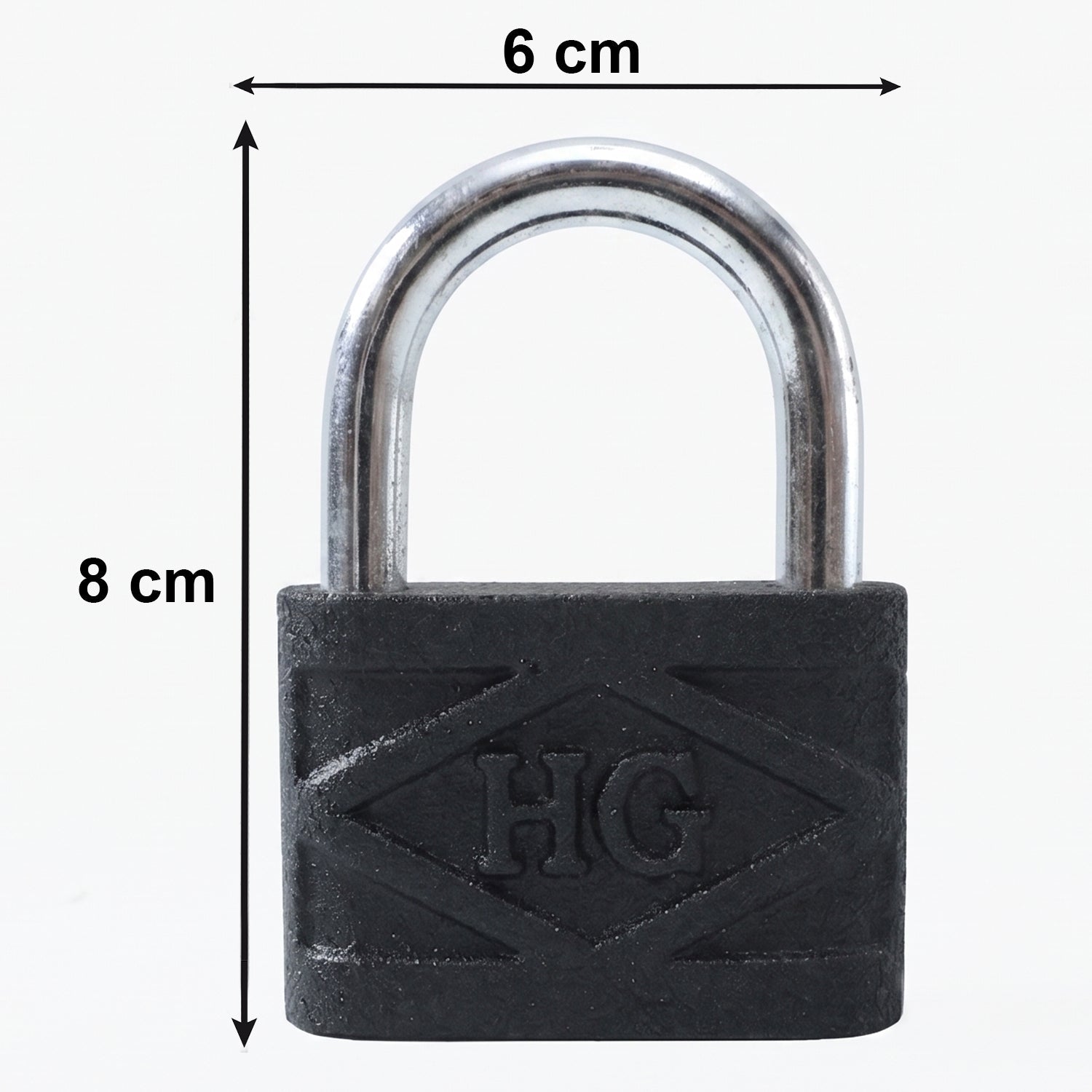 Heavy Duty 60mm Iron Pad Lock with 3 Keys