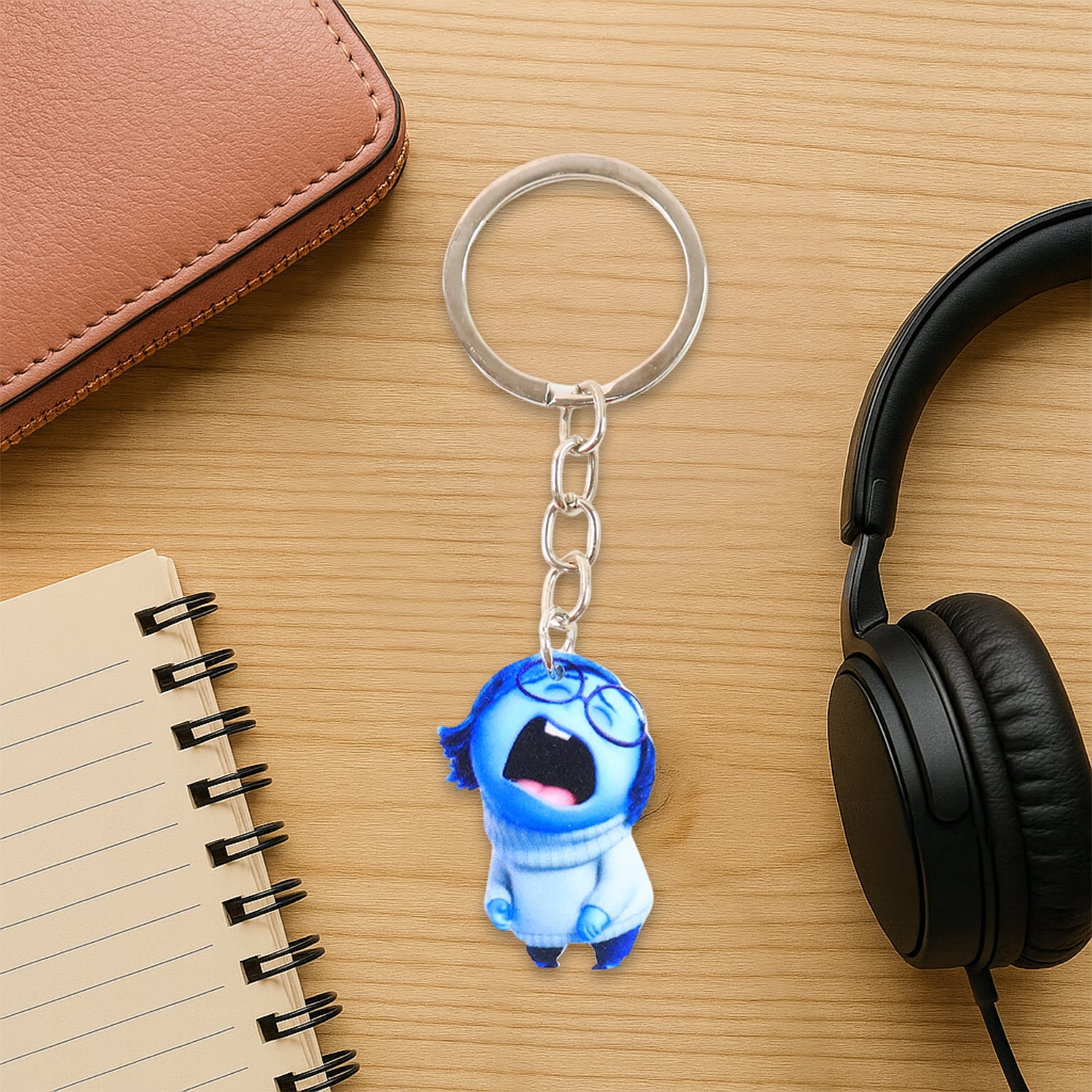 Cute Cartoon Character Girl Keychain For Kids Bags  Stationery